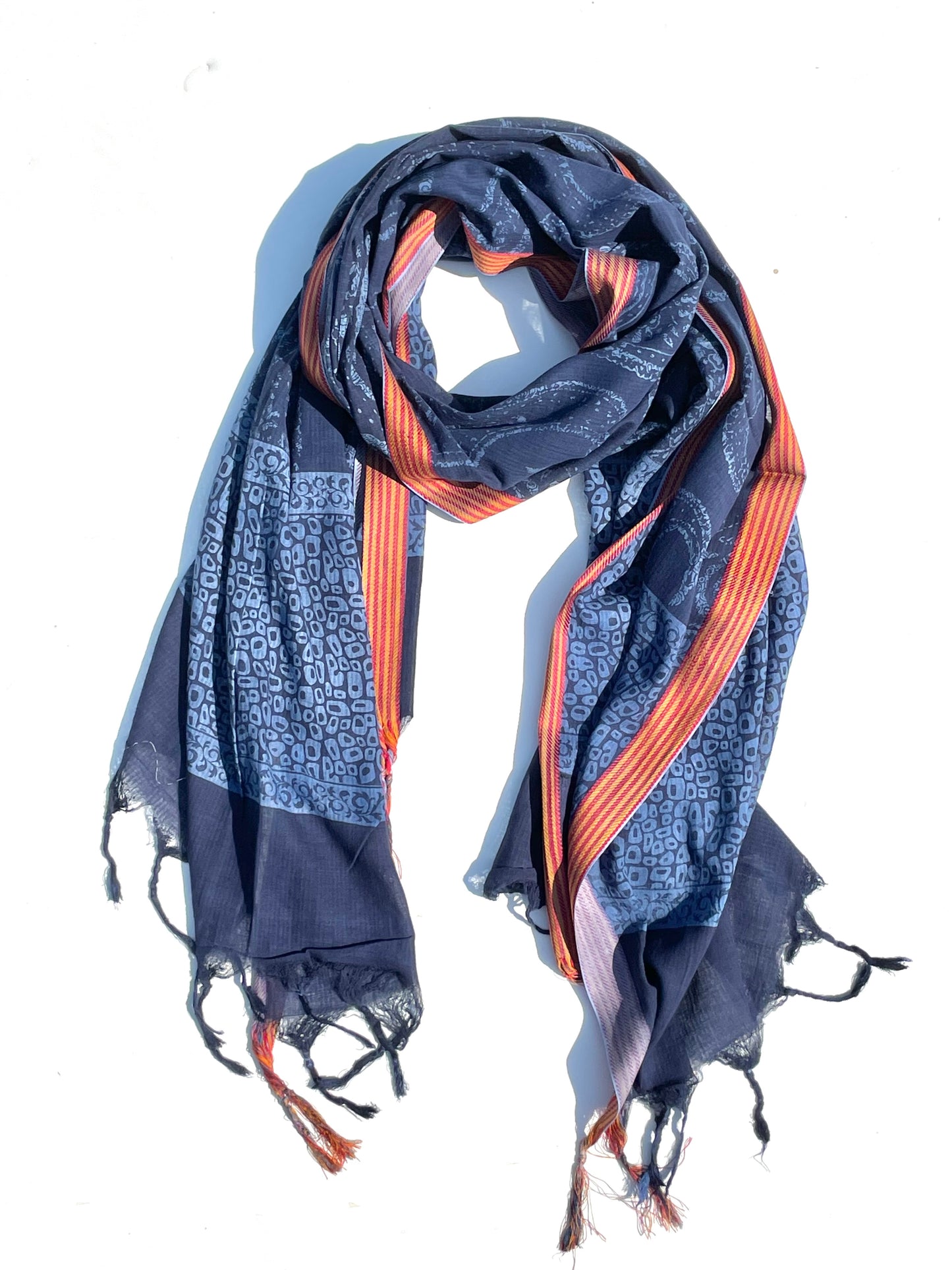 Aashtha Indigo Organic cotton shawl