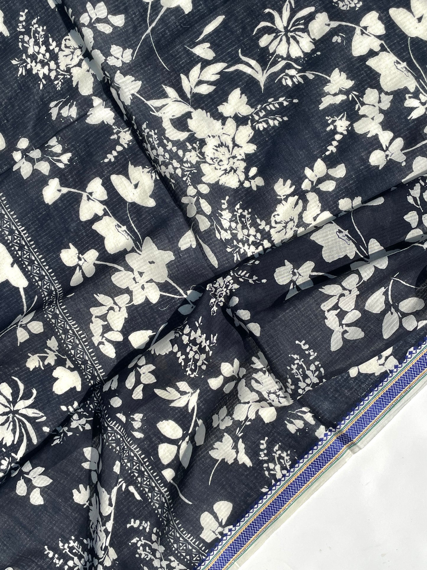 Aditi Indigo Organic cotton shawl