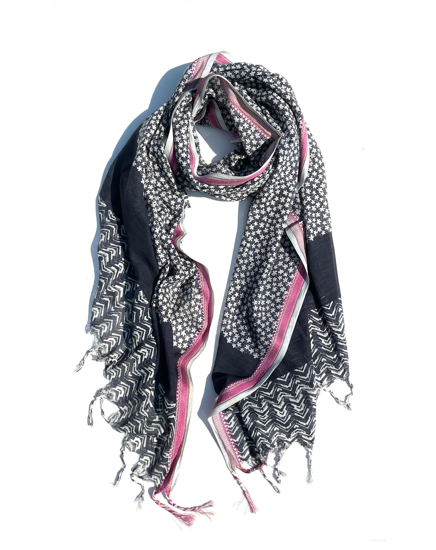 Anchal Indigo Organic cotton shawl