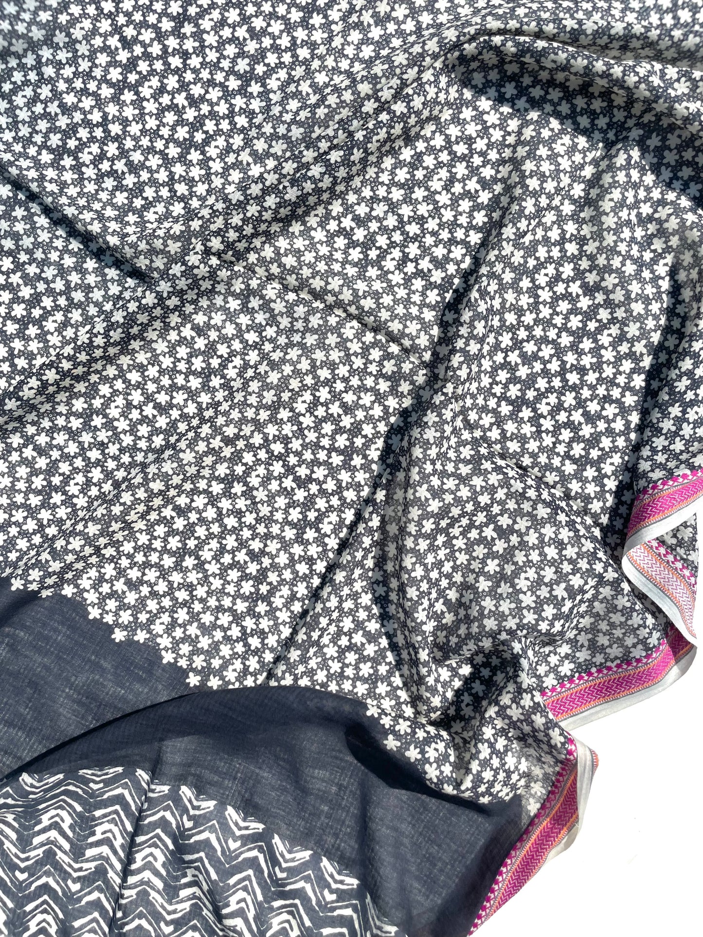 Anchal Indigo Organic cotton shawl