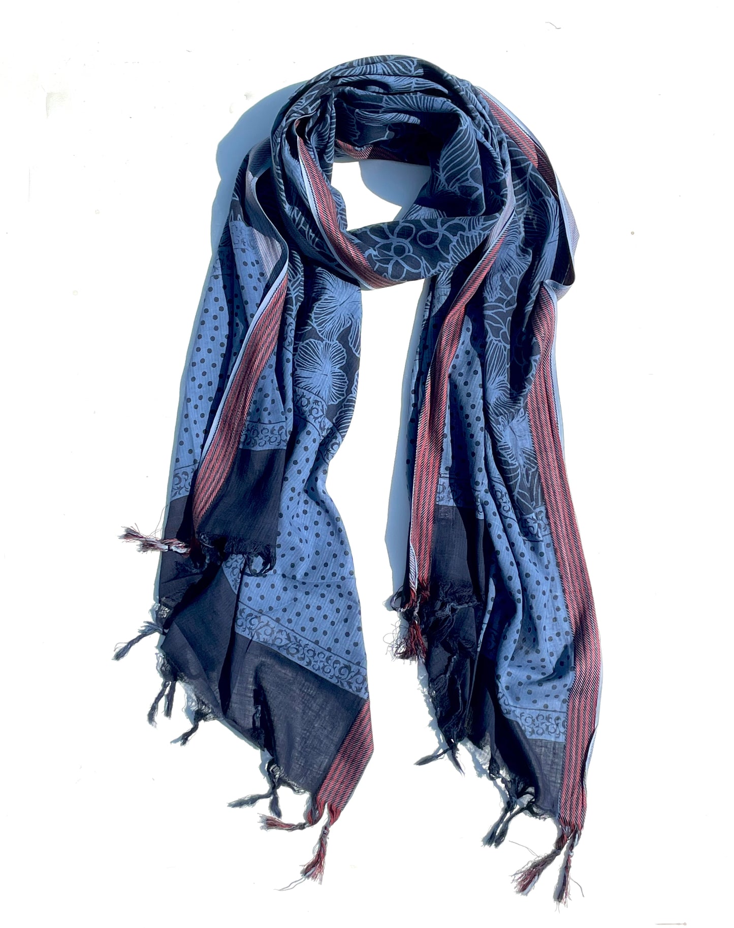 Ashima Indigo Organic cotton shawl