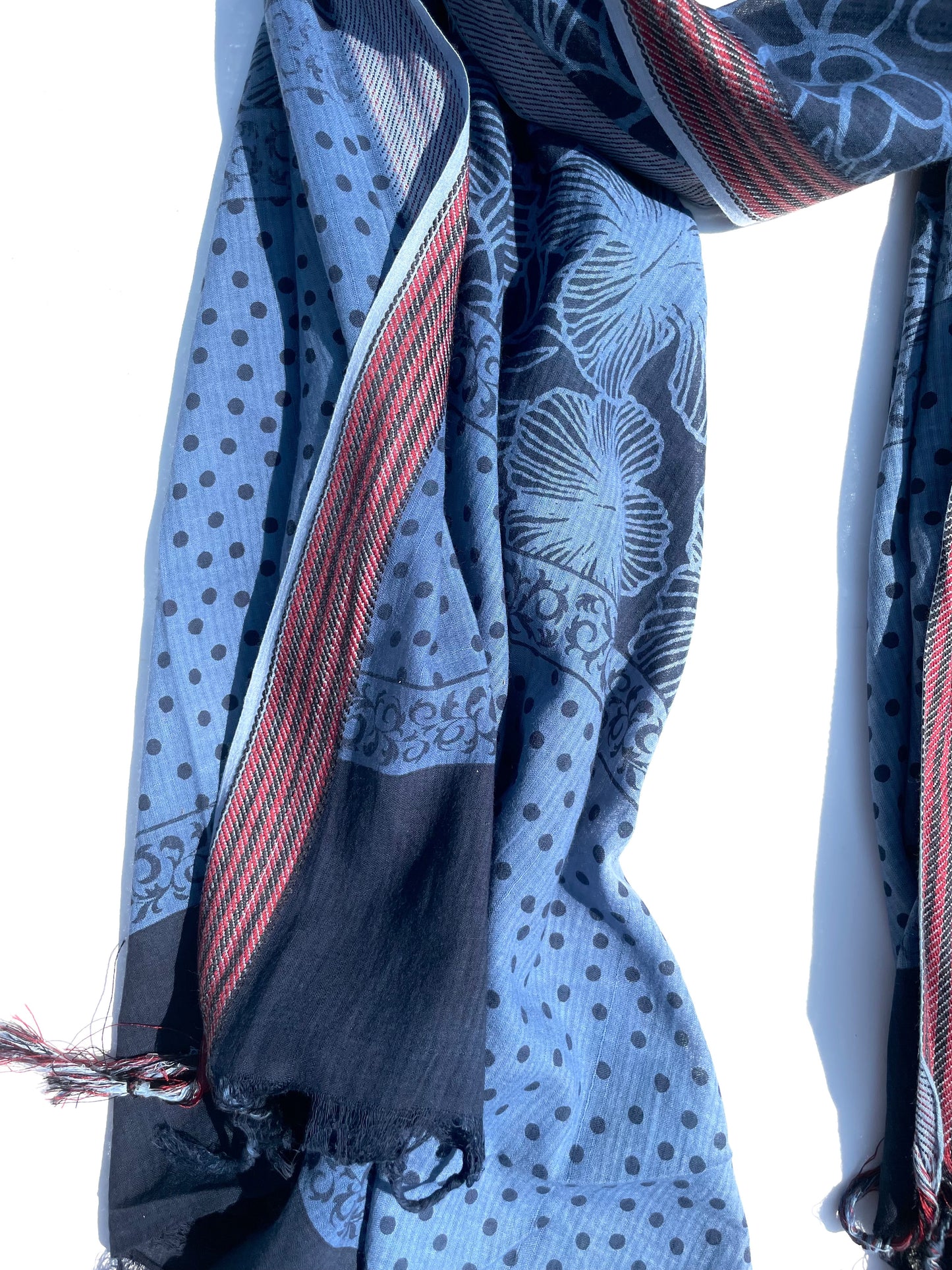Ashima Indigo Organic cotton shawl