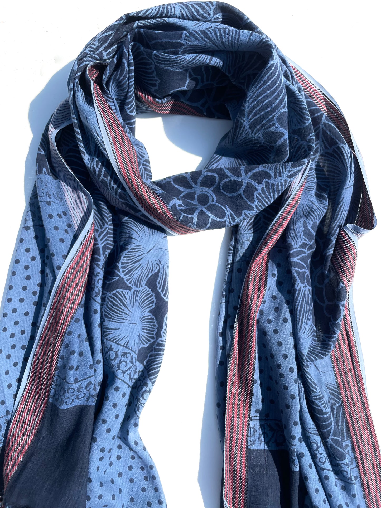 Ashima Indigo Organic cotton shawl