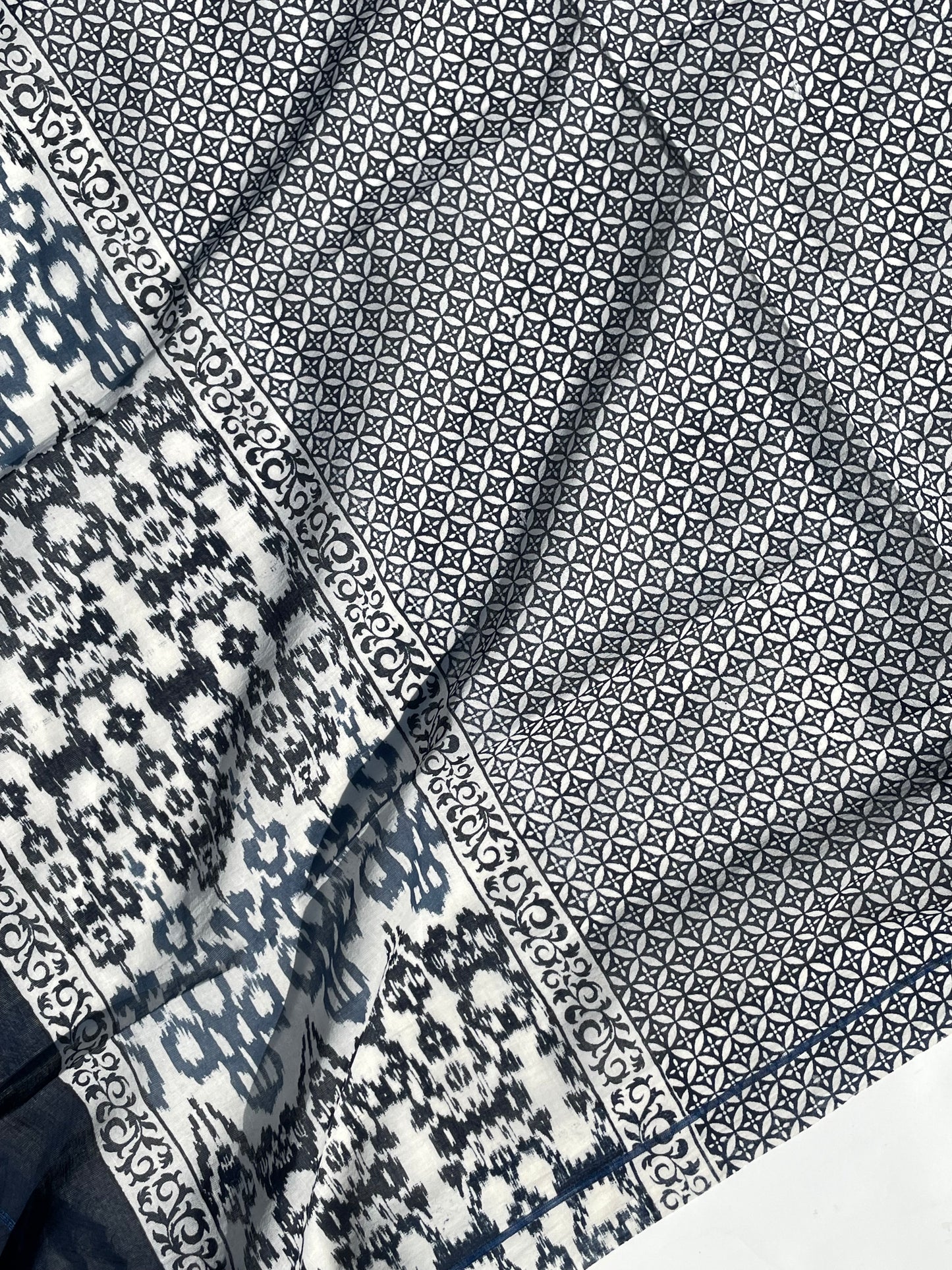 Chandani Indigo Organic cotton shawl