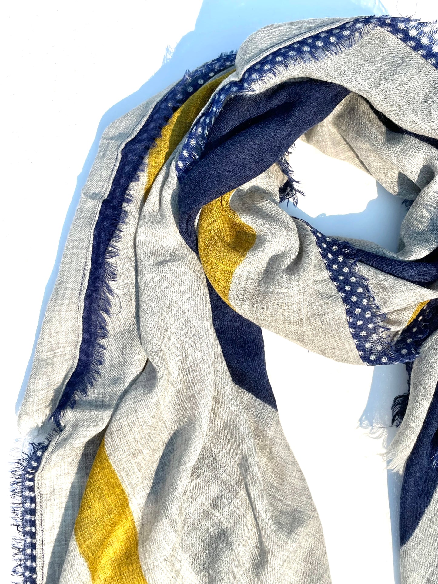 Manju Light-weight Wool Shawls Stripes
