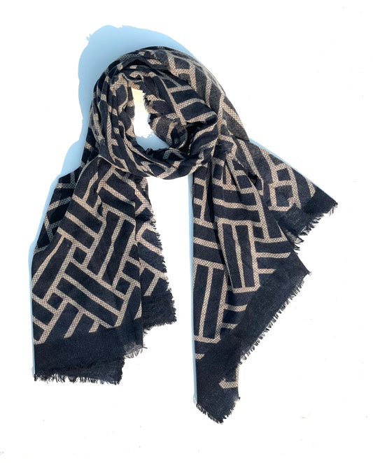 Manju Light-weight Wool Shawls City Block