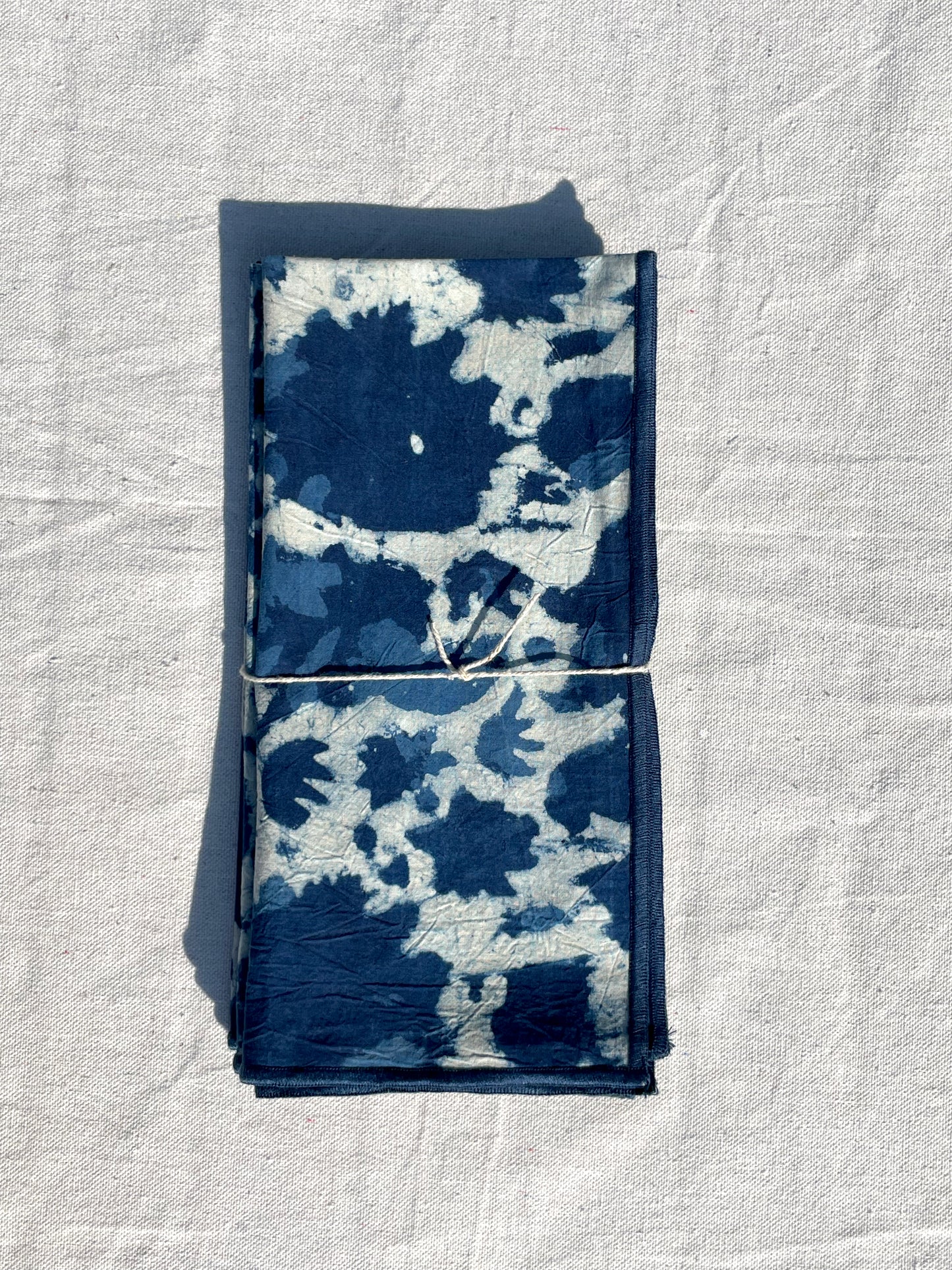 Amu Natural Indigo Dinner Napkin Set