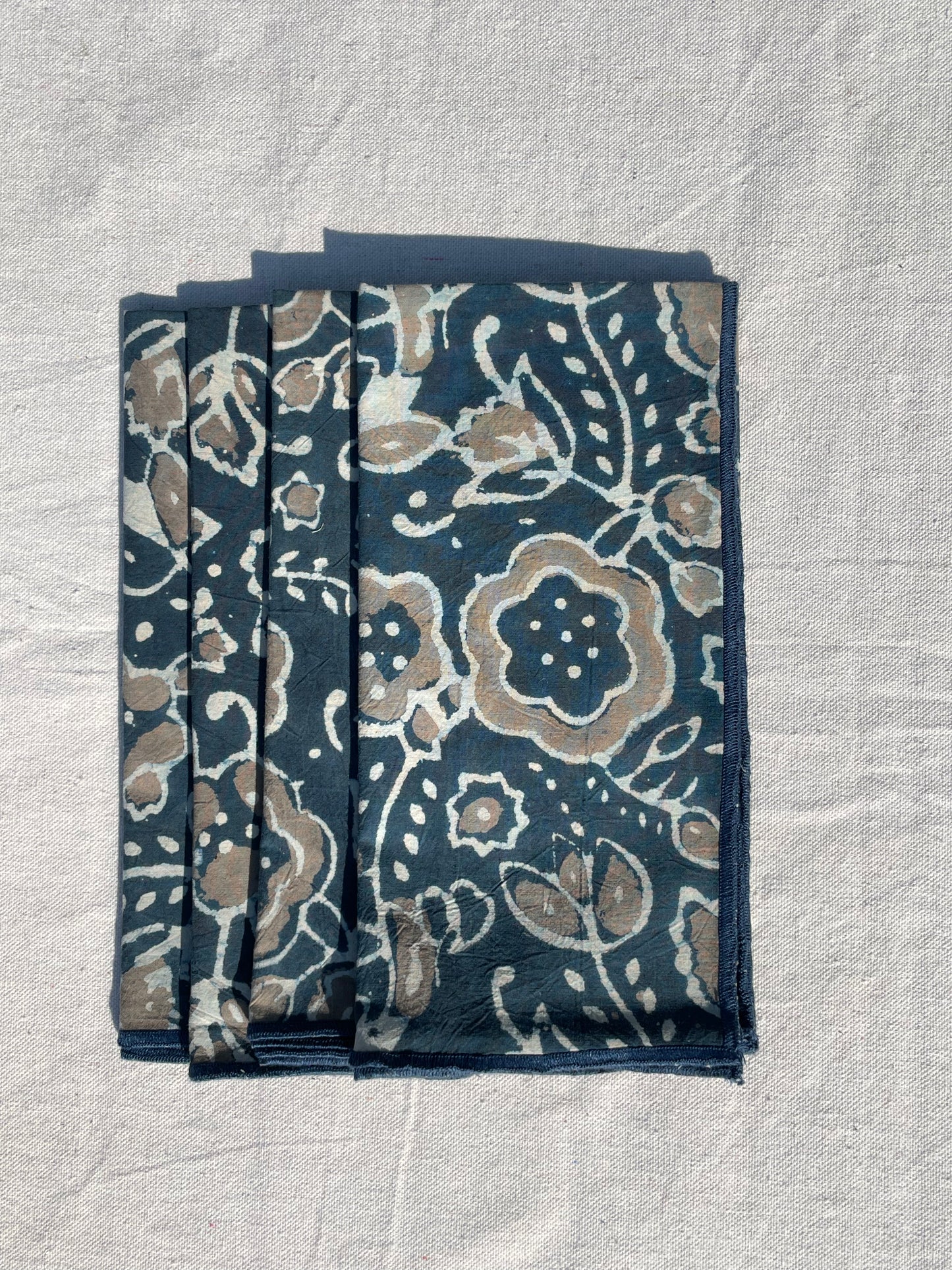 Earth Natural Indigo Dinner Napkin Set