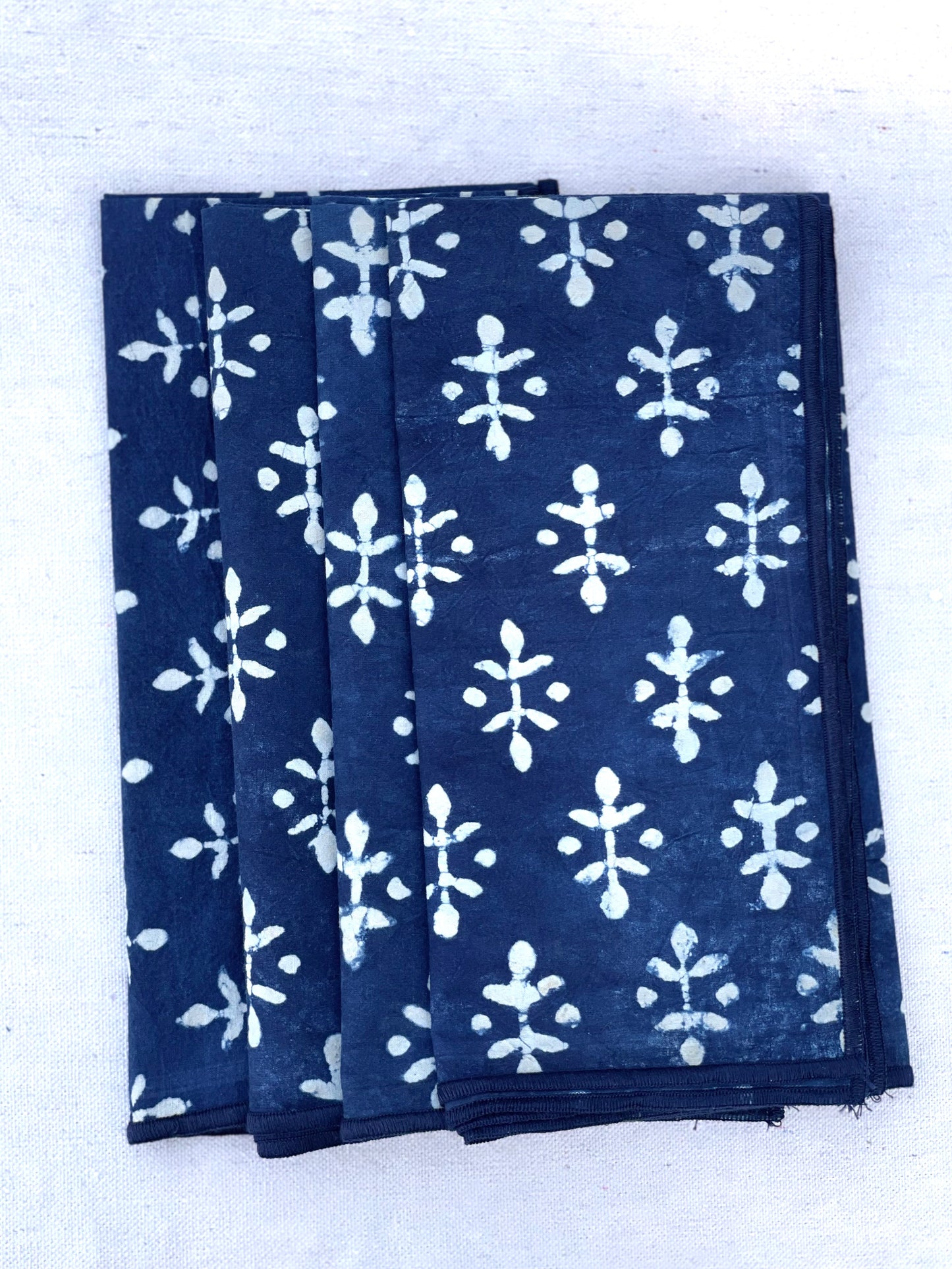 Butta Natural Indigo Dinner Napkin Set