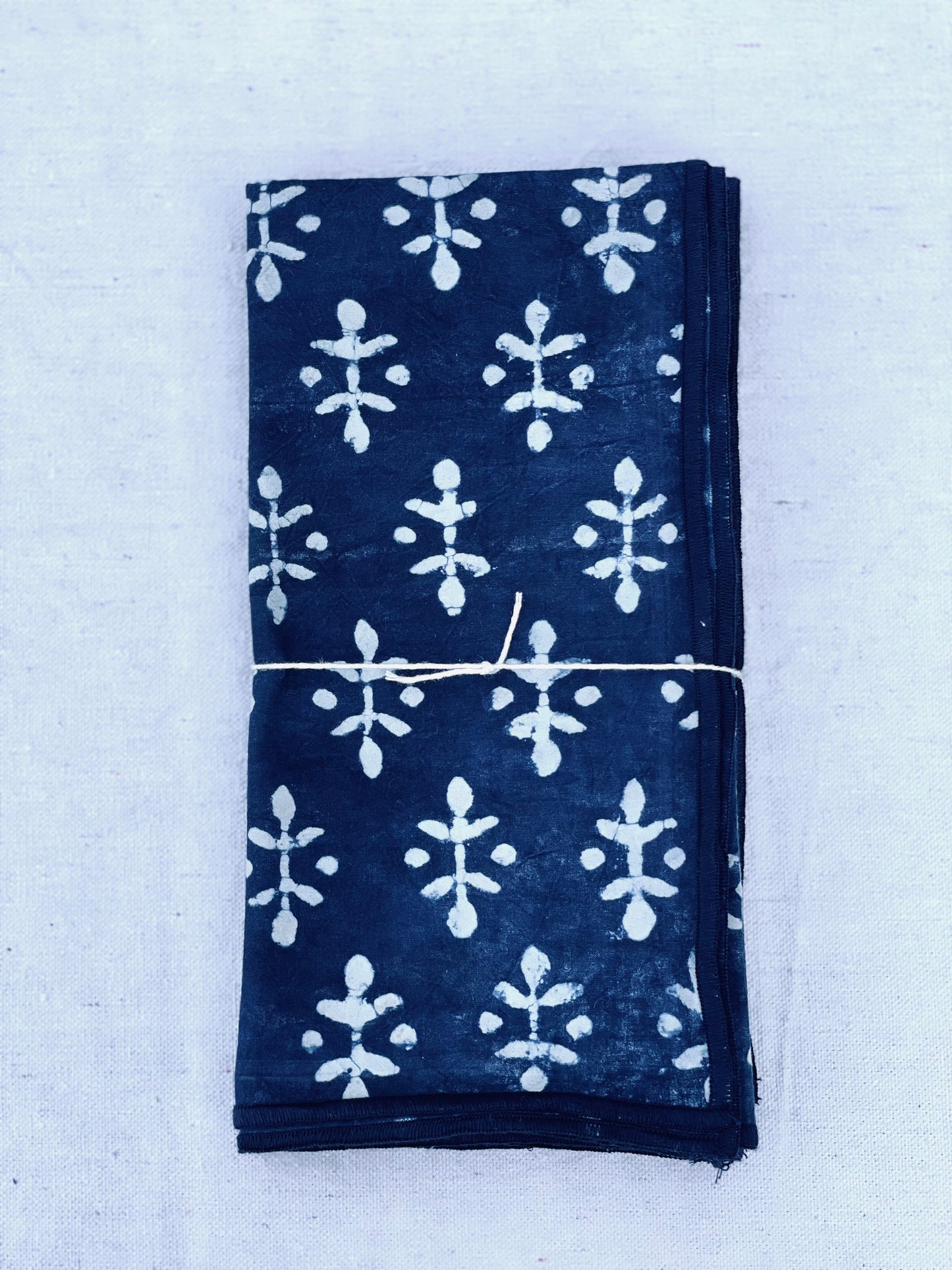 Butta Natural Indigo Dinner Napkin Set