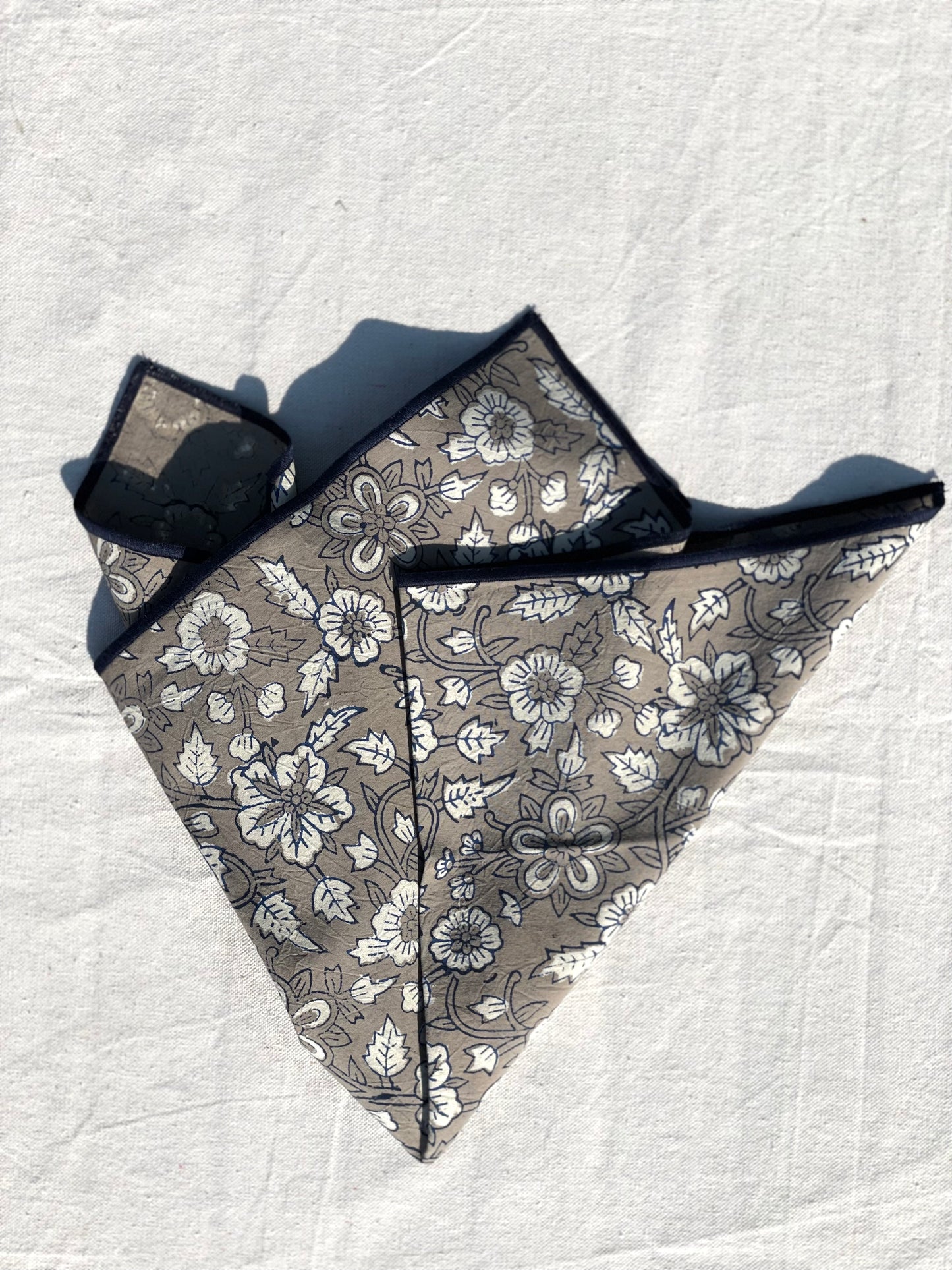 Dahari Natural Indigo Dinner Napkin Set