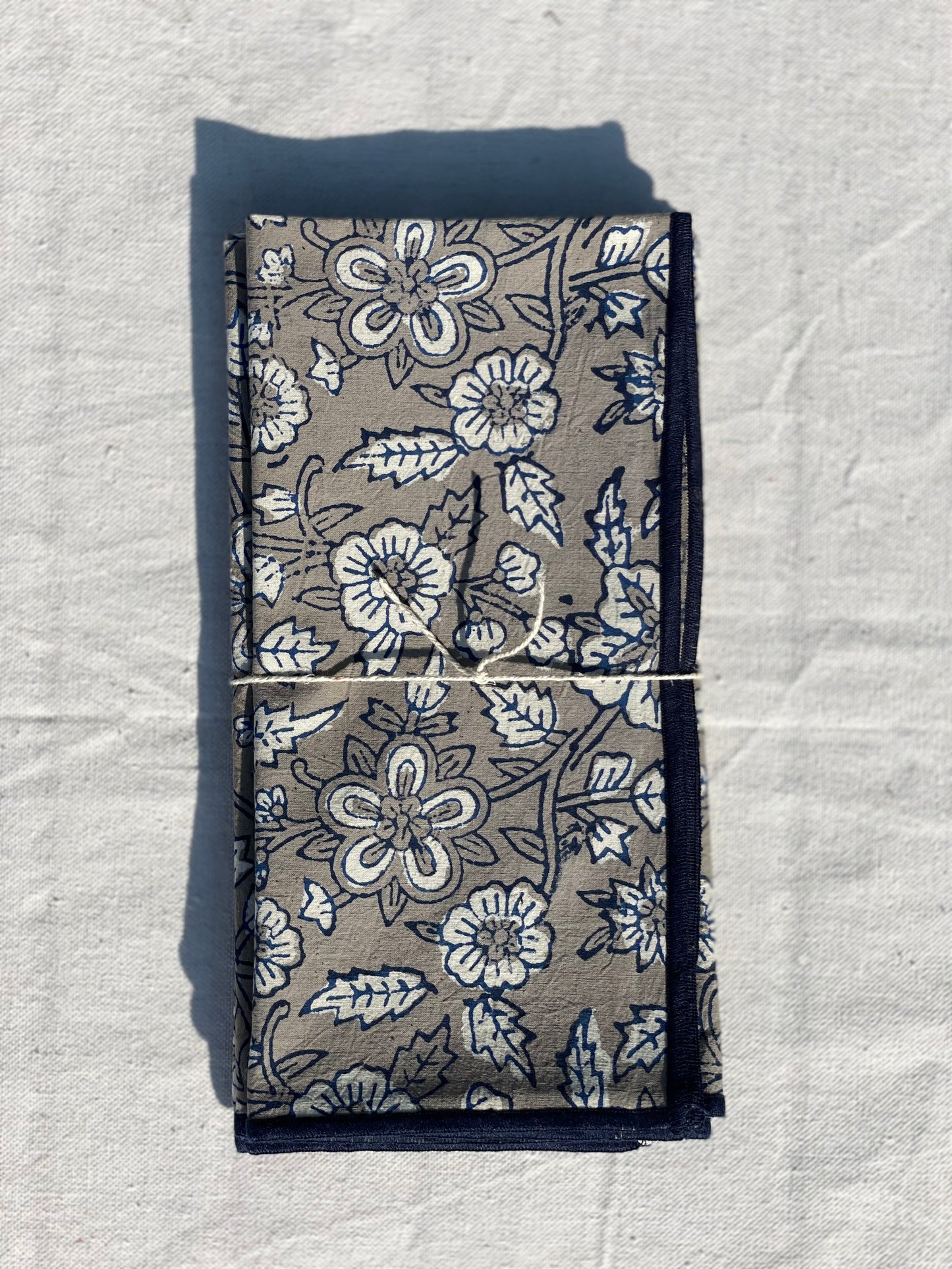 Dahari Natural Indigo Dinner Napkin Set