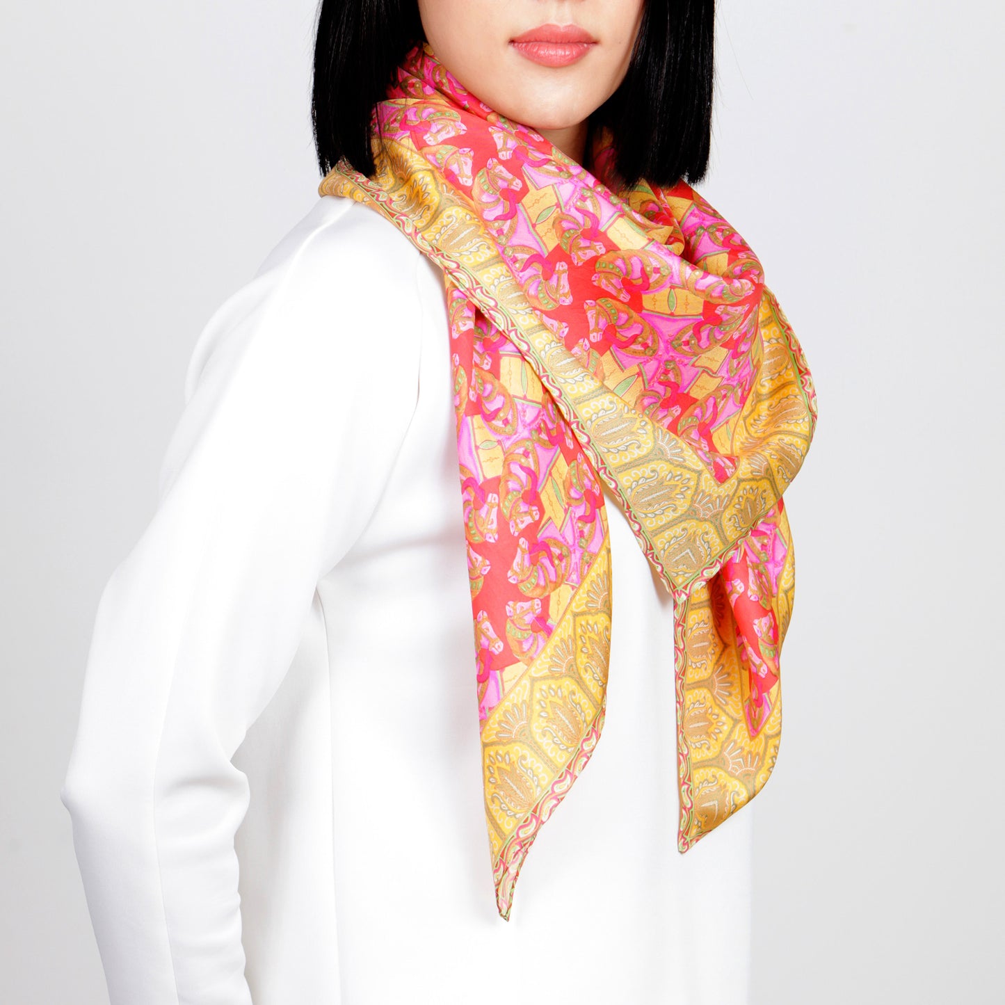 Silkhorse Twill Silk Scarf 1 - Parekh Bugbee