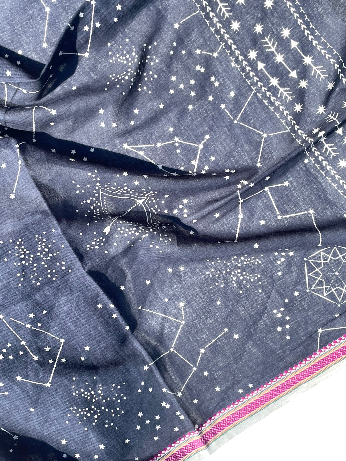 Sitara Indigo Organic cotton shawl