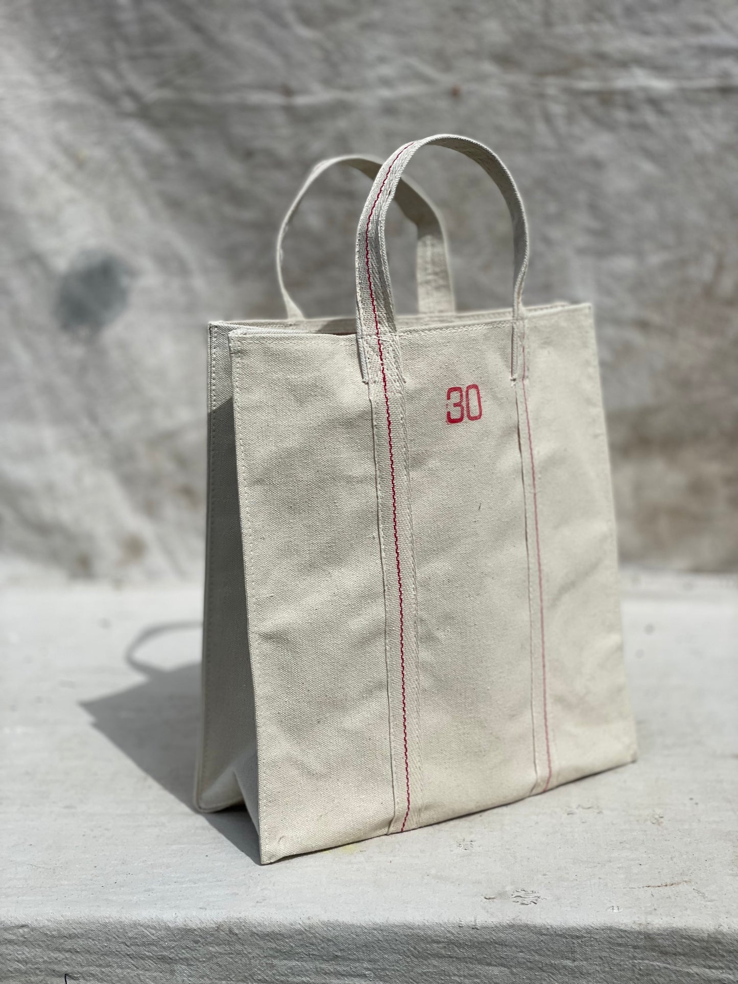 Heavy Duty Natural Canvas Tote Bag Size 30