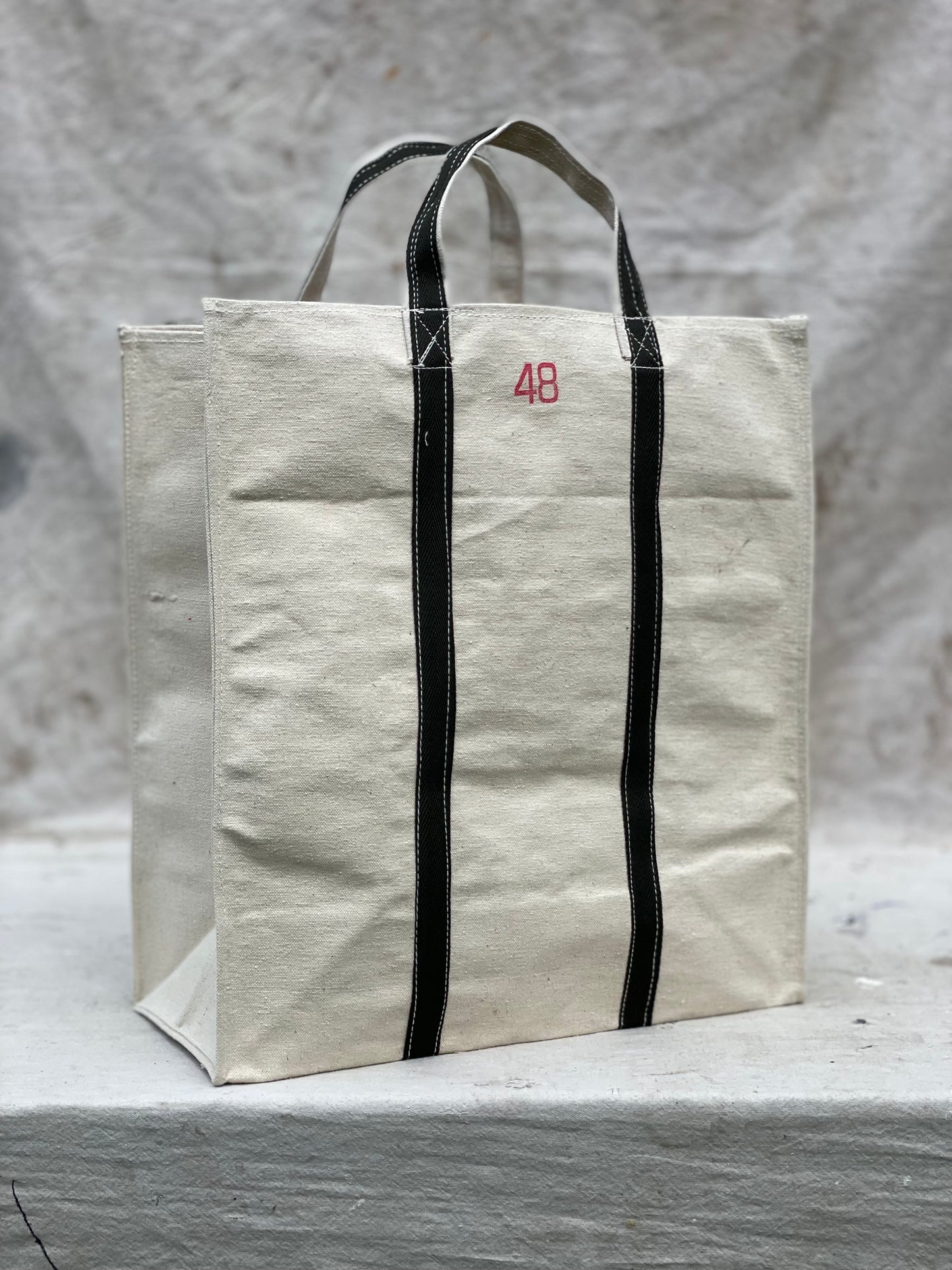 Heavy Duty Natural Canvas Tote Bag Size 48