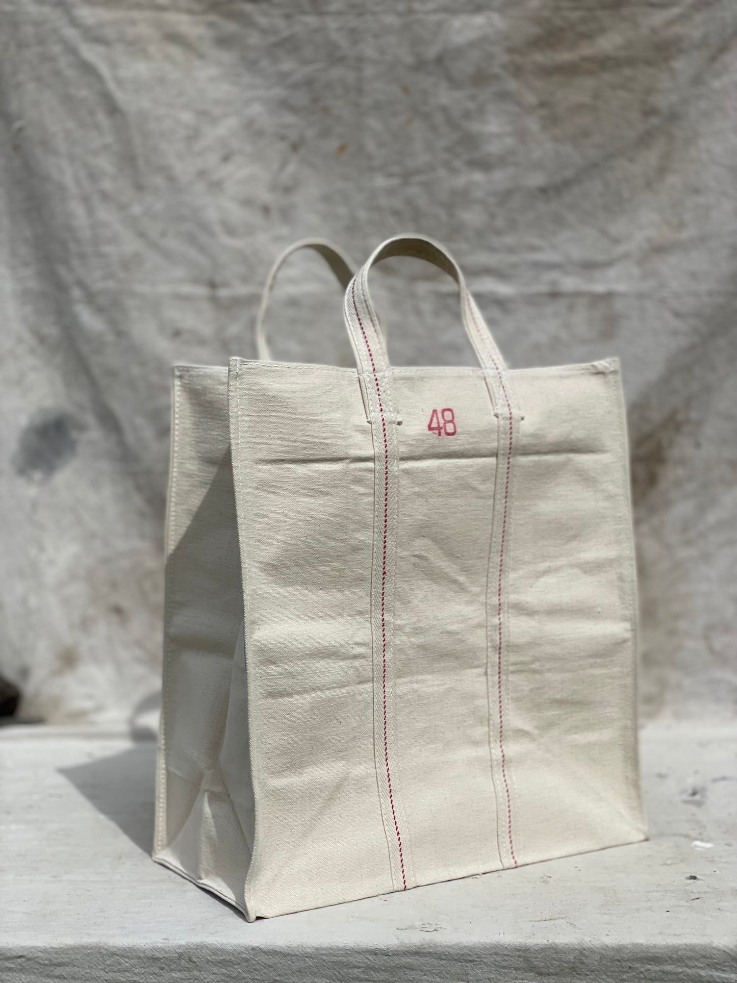 Heavy Duty Natural Canvas Tote Bag Size 48