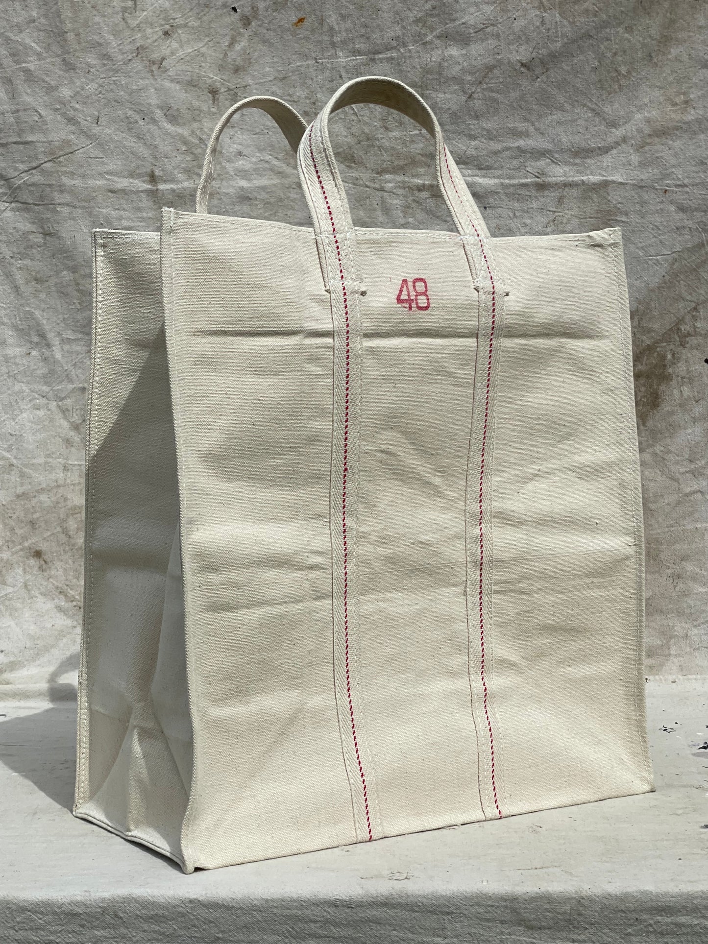 Heavy Duty Natural Canvas Tote Bag Size 48