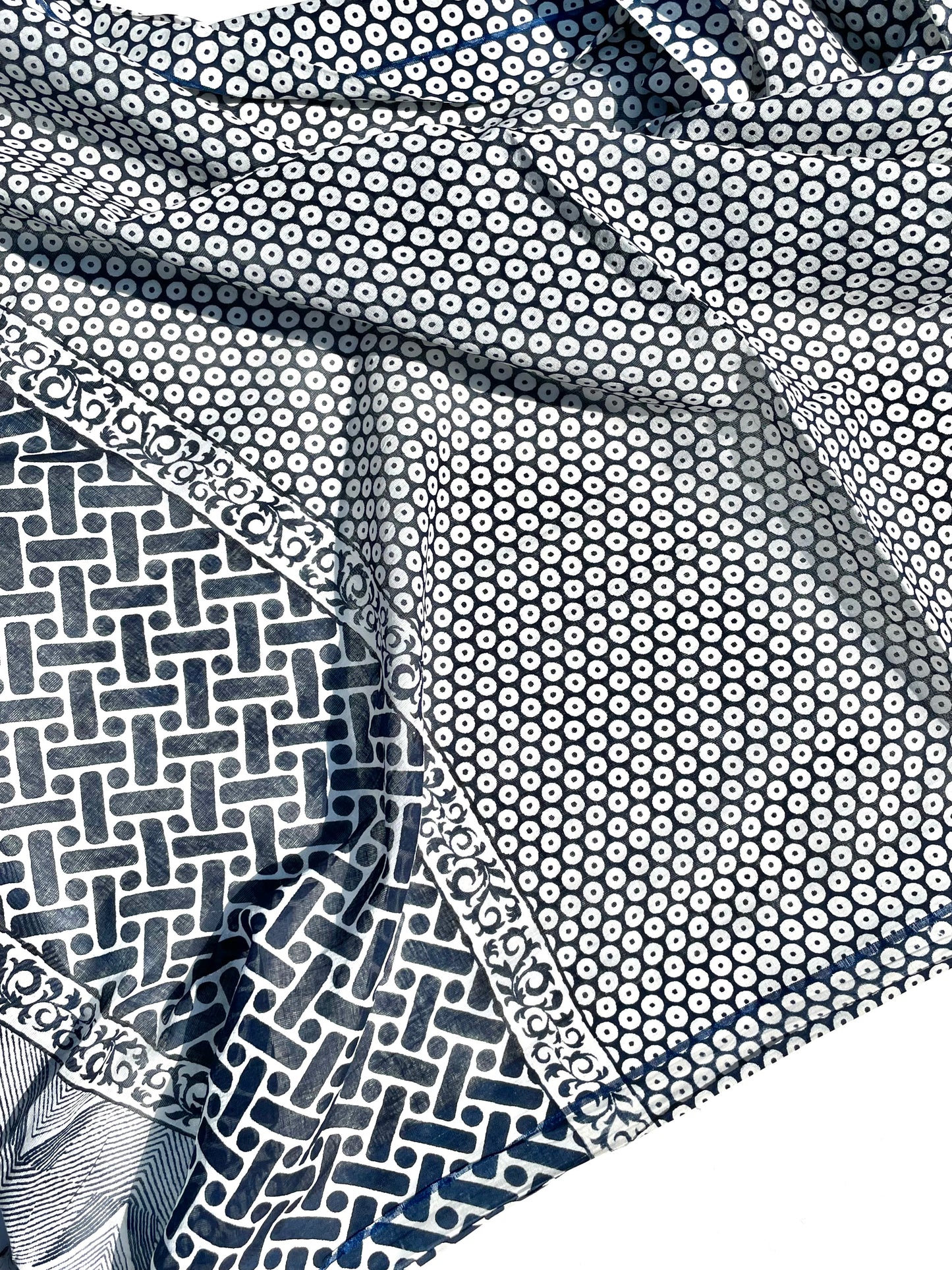 Vani Indigo Organic cotton shawl