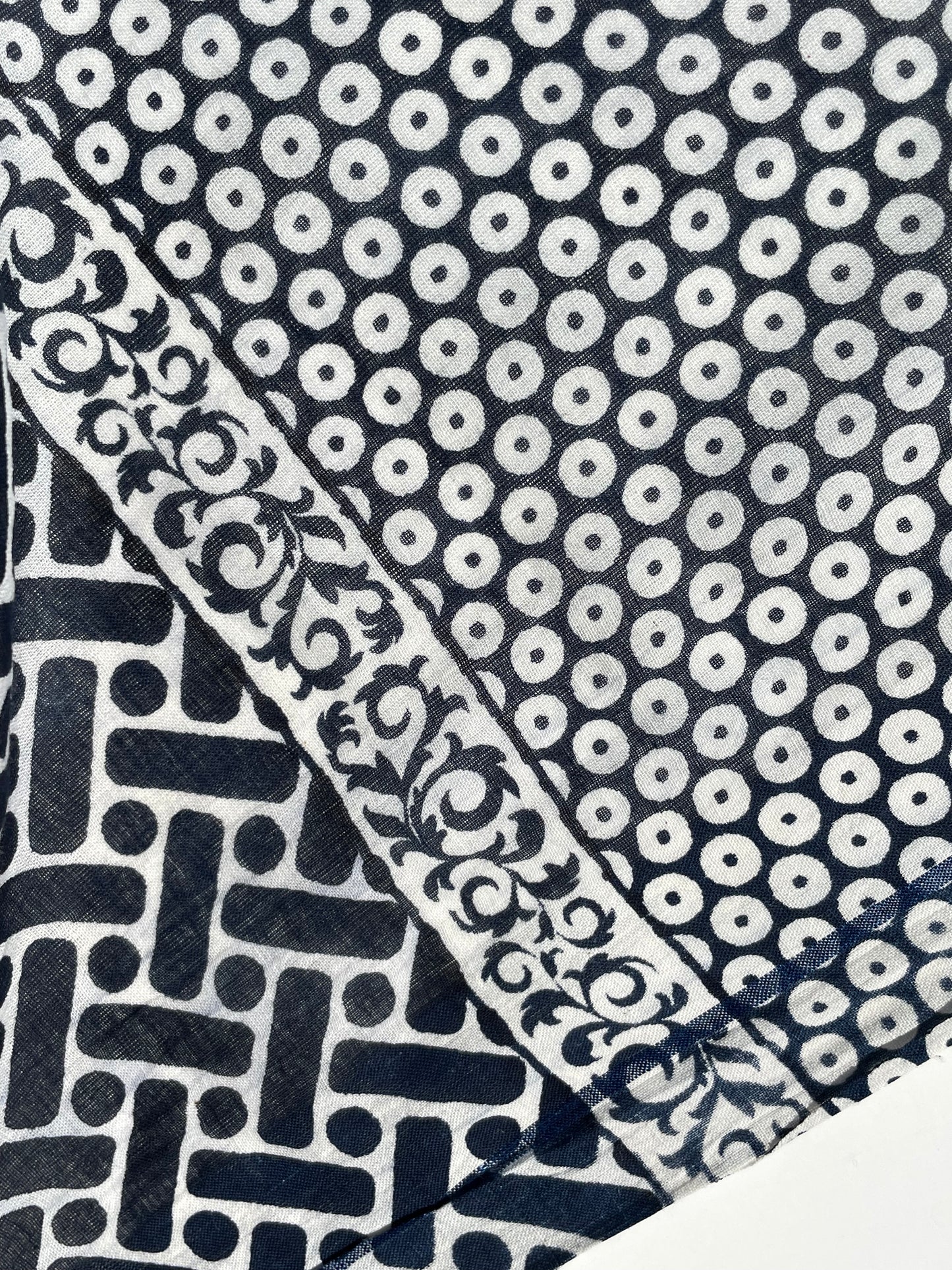 Vani Indigo Organic cotton shawl