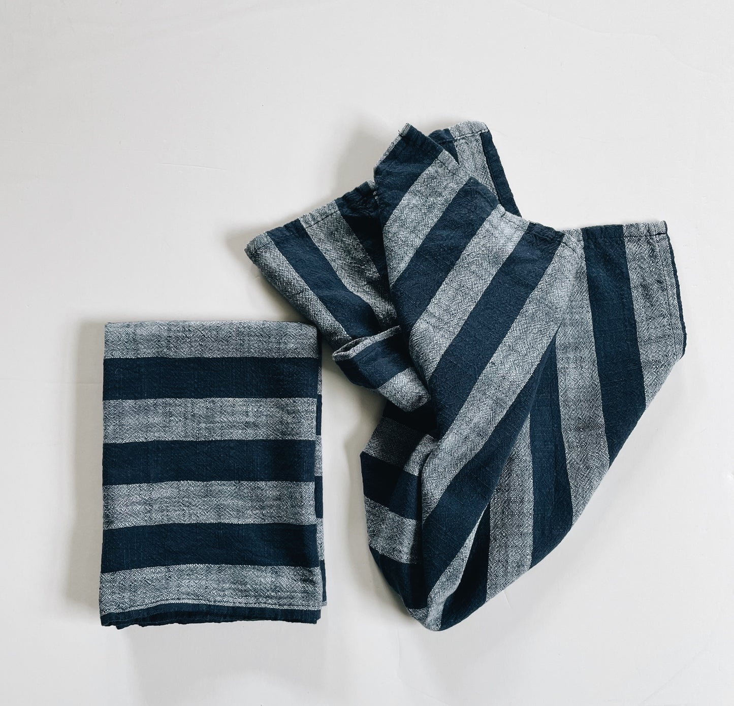 Navy Blue Stripes | Handloom Kitchen Towel