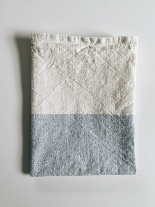 Pale Sea Blue + White (French)  | Handloom Kitchen Tea Towel
