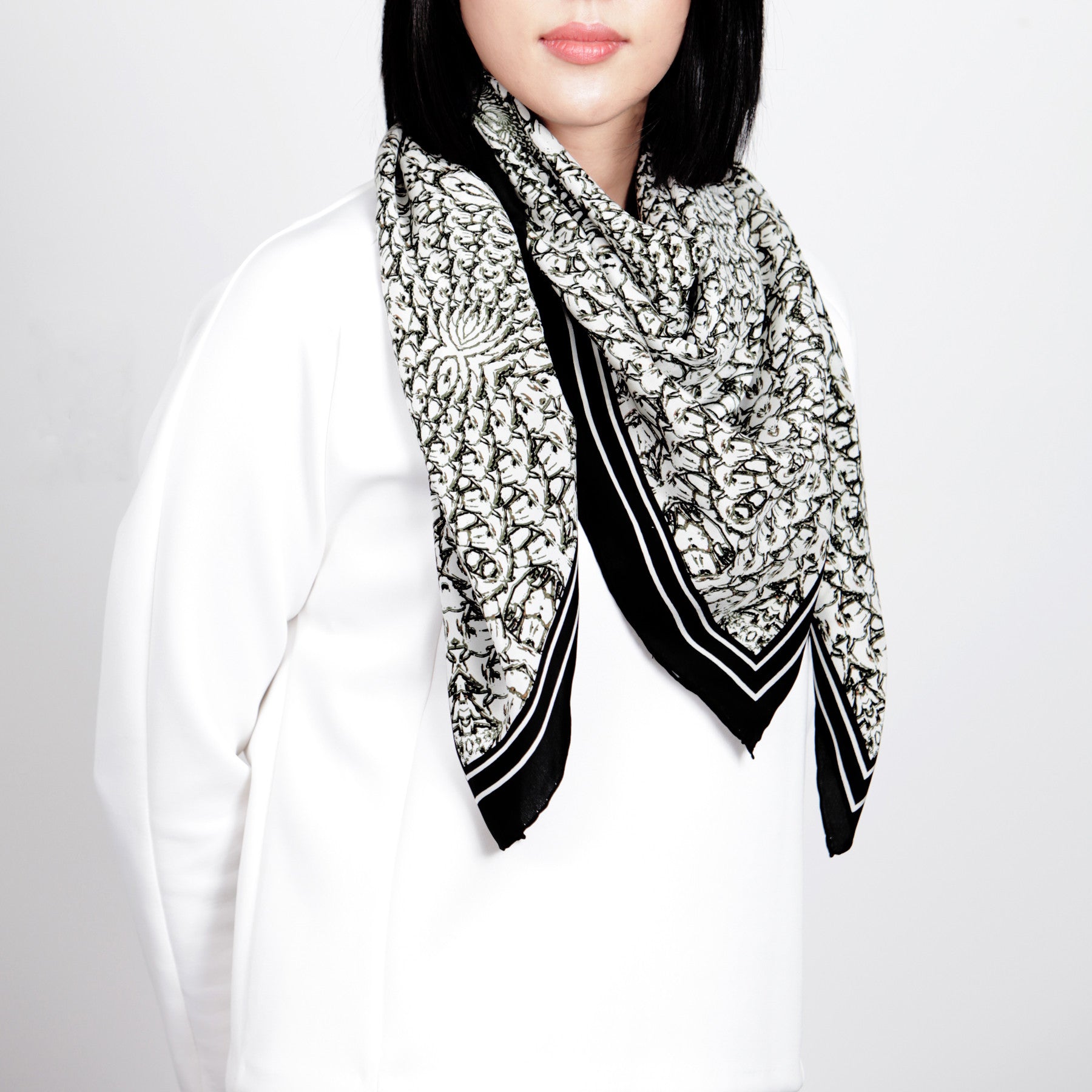 Silkhorse Crepe Silk Scarf 4 - Parekh Bugbee