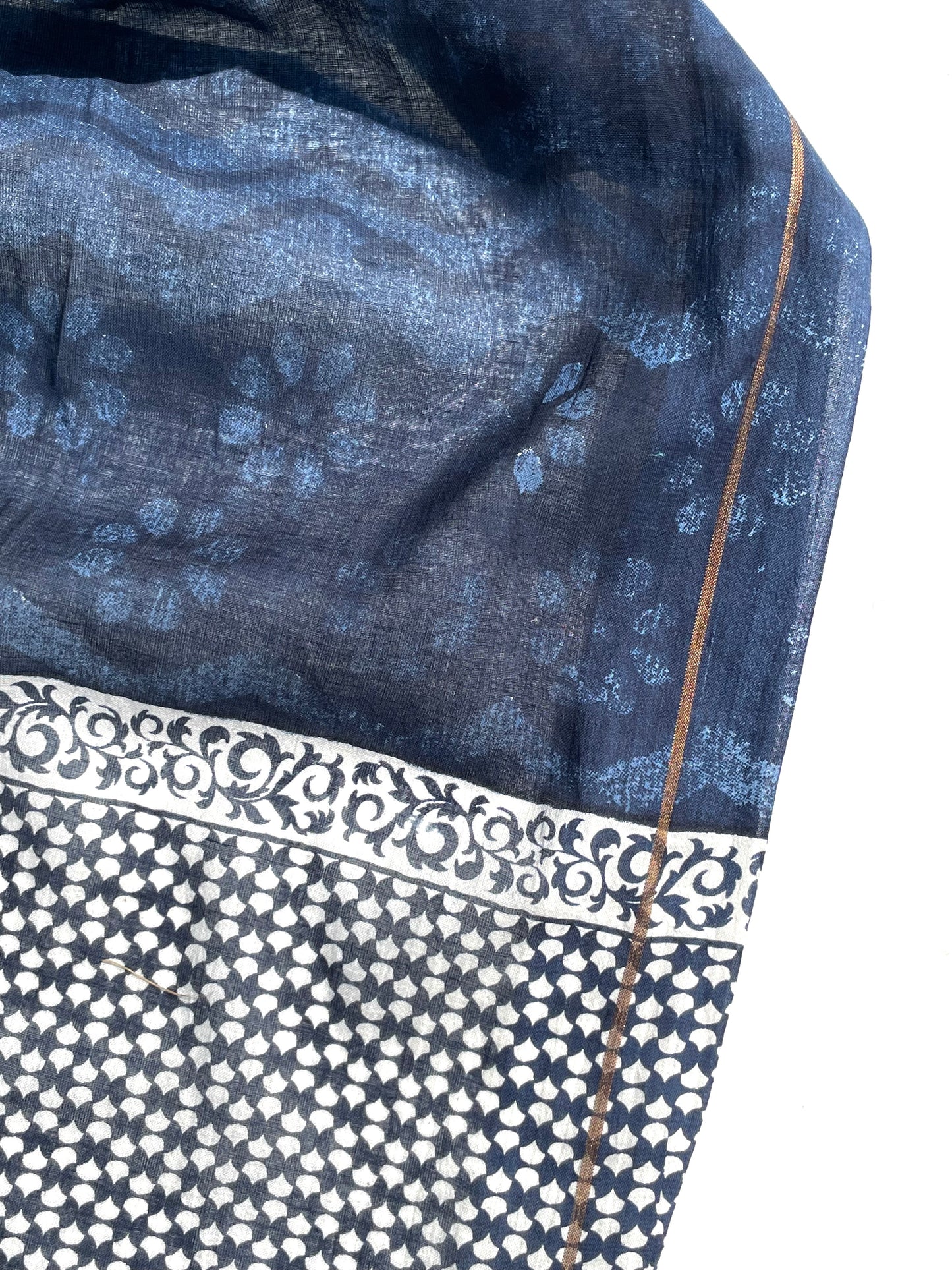 Janvi Indigo Organic cotton shawl