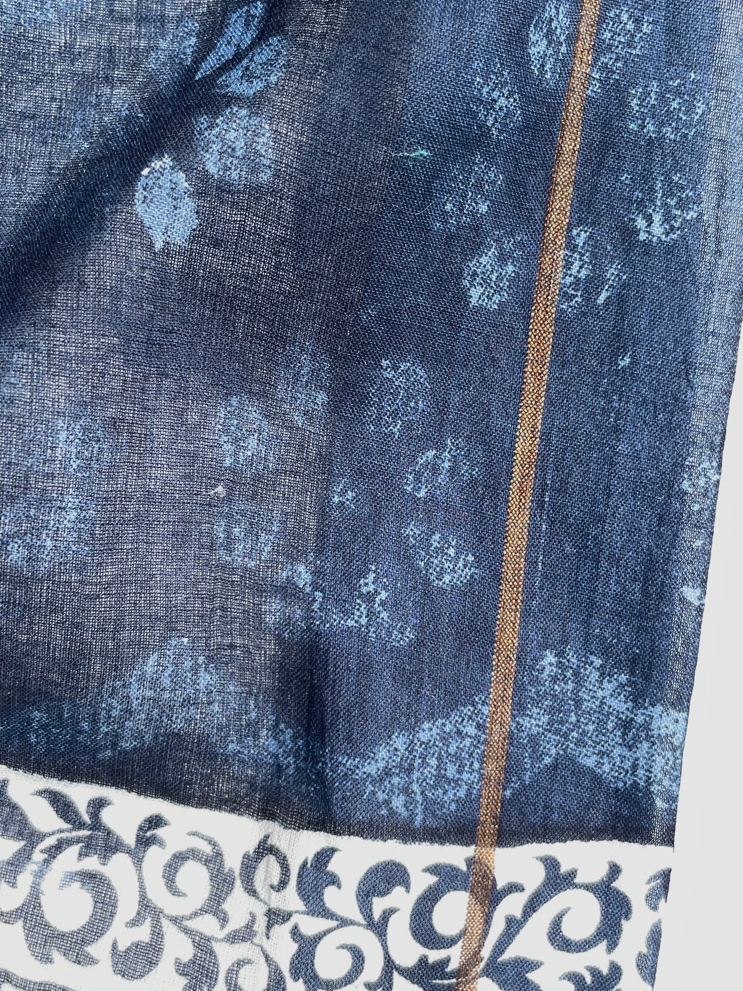 Janvi Indigo Organic cotton shawl