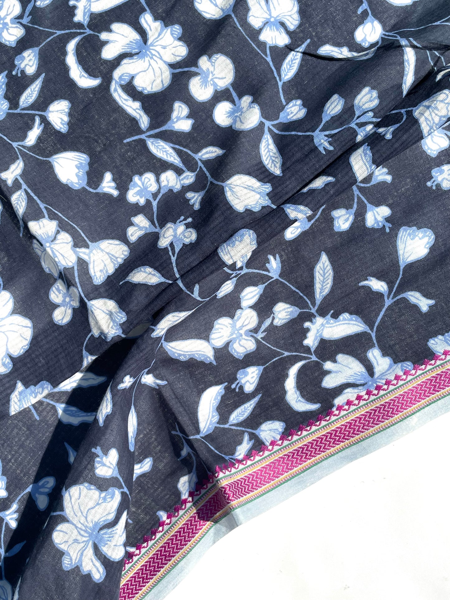 Ketki Indigo Organic cotton shawl