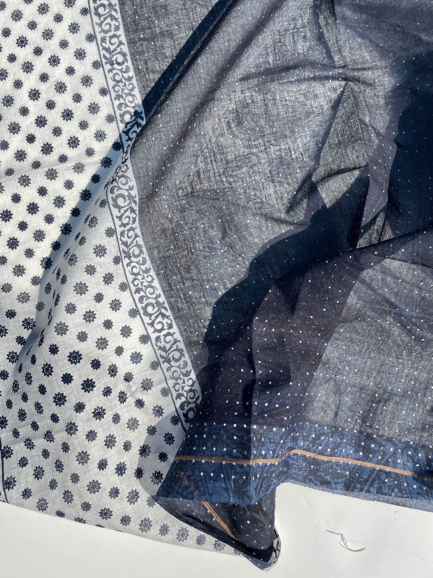 Kimaya Indigo Organic cotton shawl