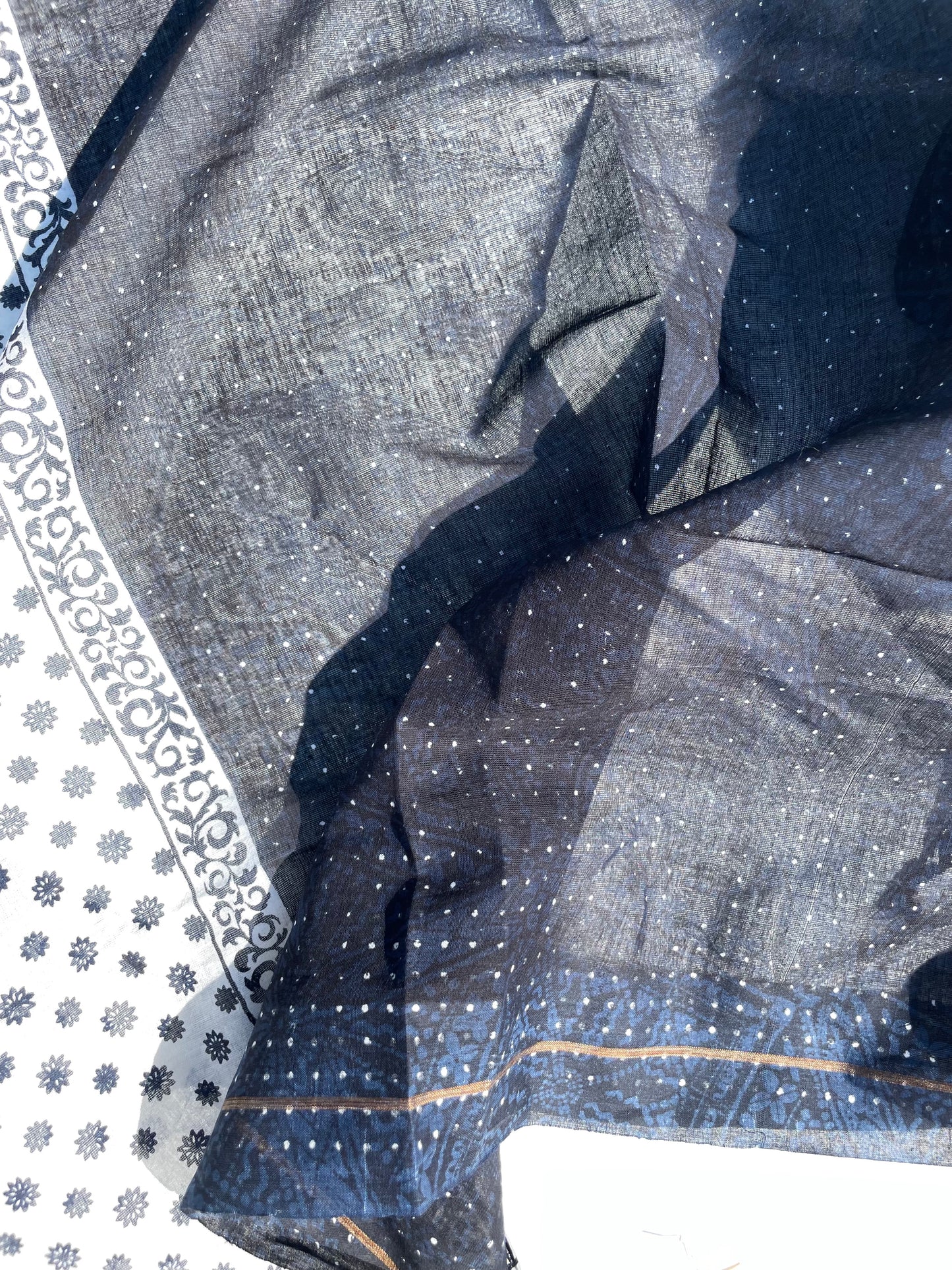 Kimaya Indigo Organic cotton shawl
