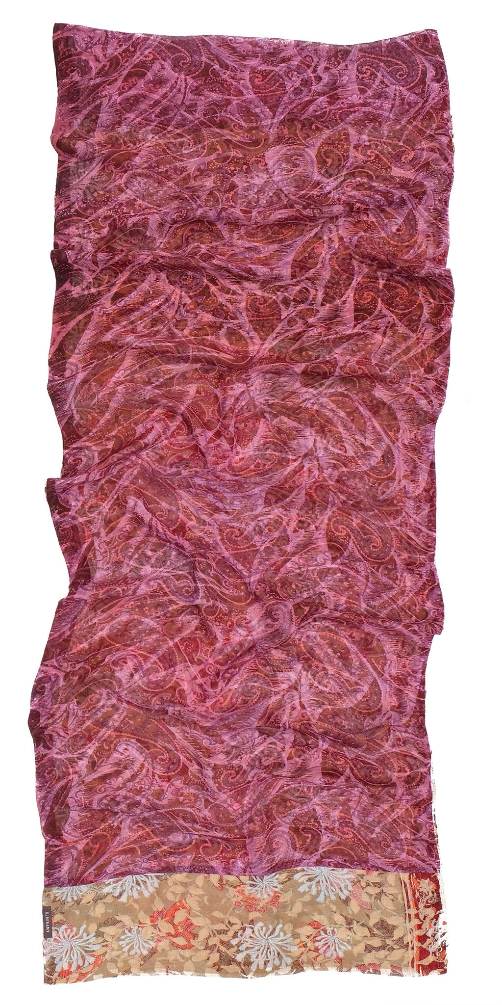 Amaya double layered silk stole - Parekh Bugbee