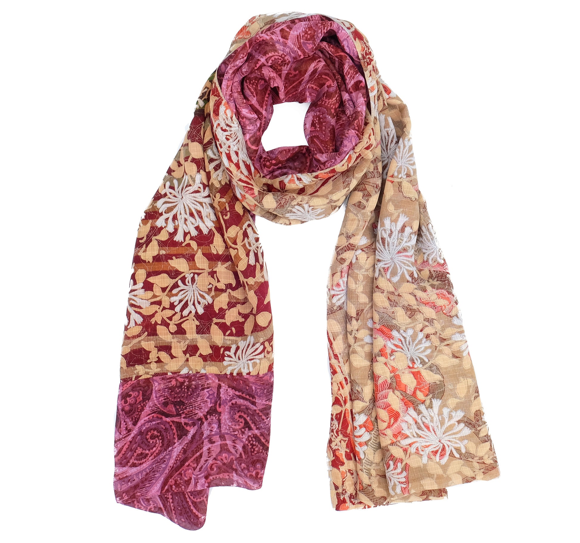 Amaya double layered silk stole - Parekh Bugbee