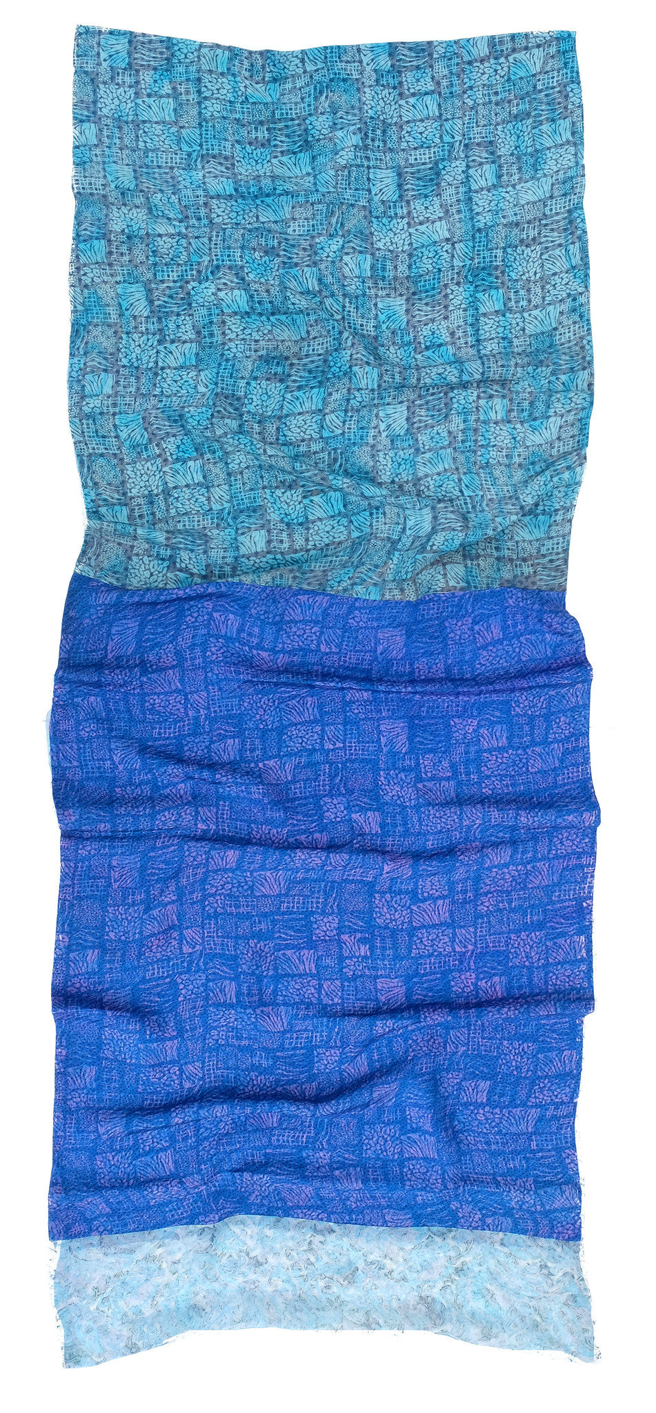 Amaya double layered silk stole - Parekh Bugbee