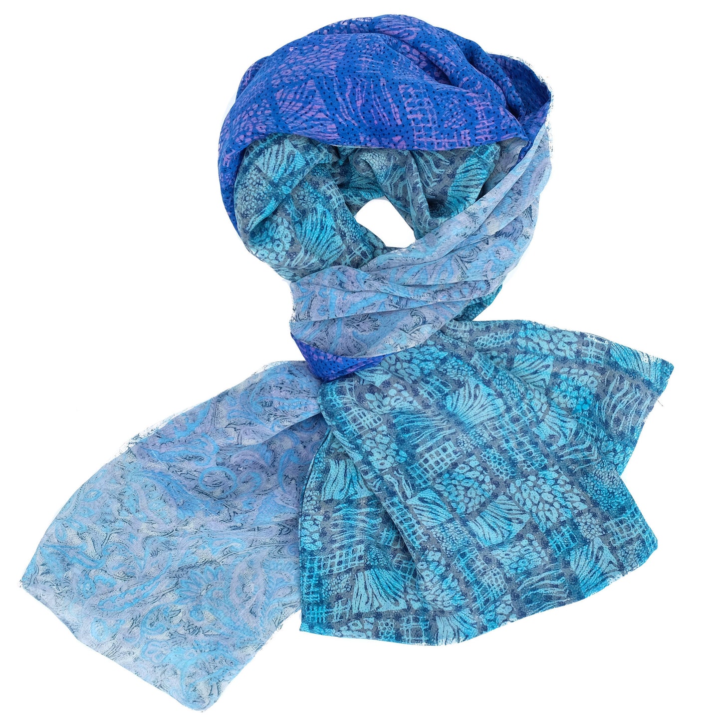 Amaya double layered silk stole - Parekh Bugbee