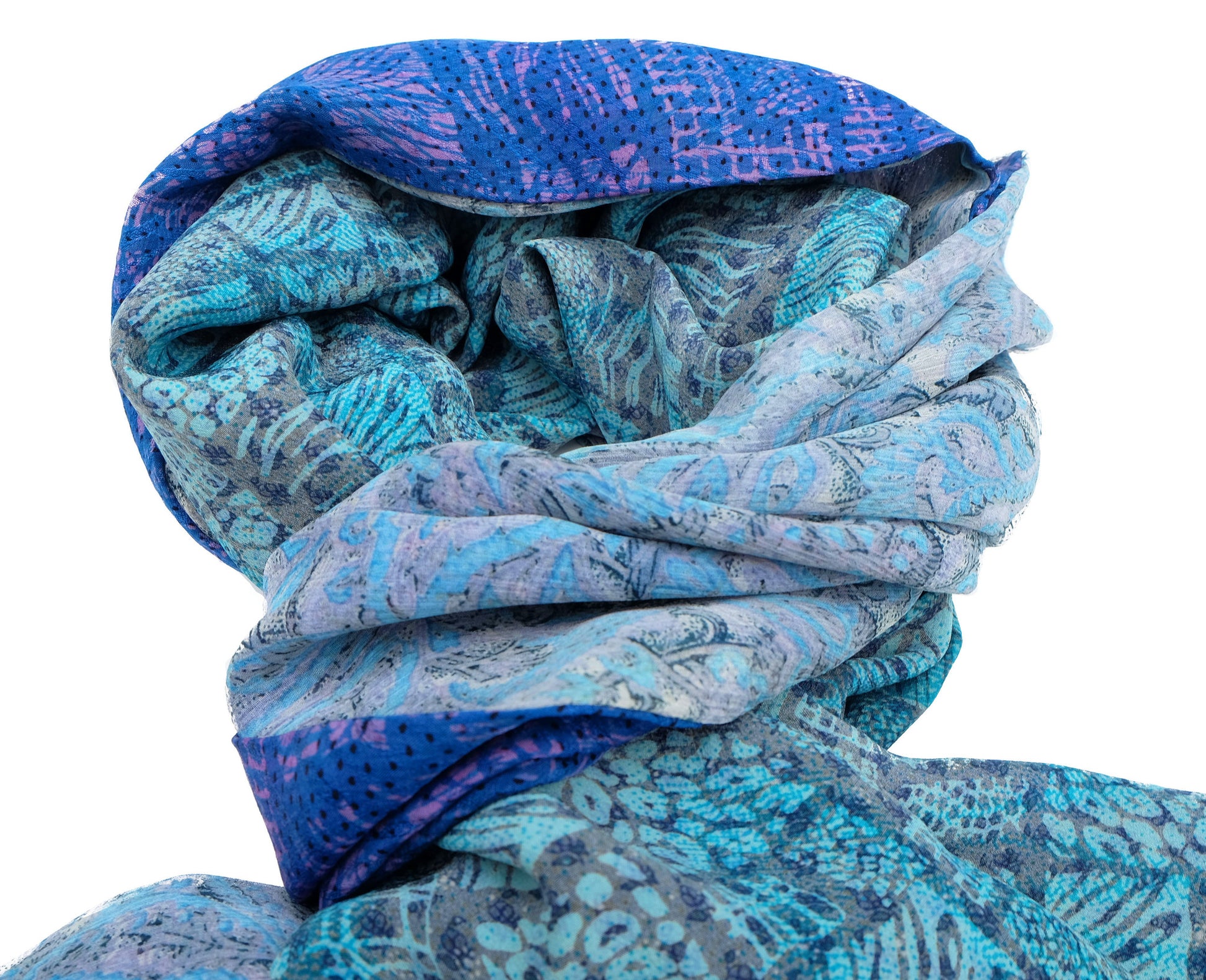 Amaya double layered silk stole - Parekh Bugbee