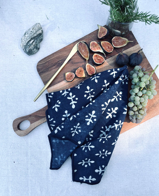 Butta Natural Indigo Dinner Napkin Set