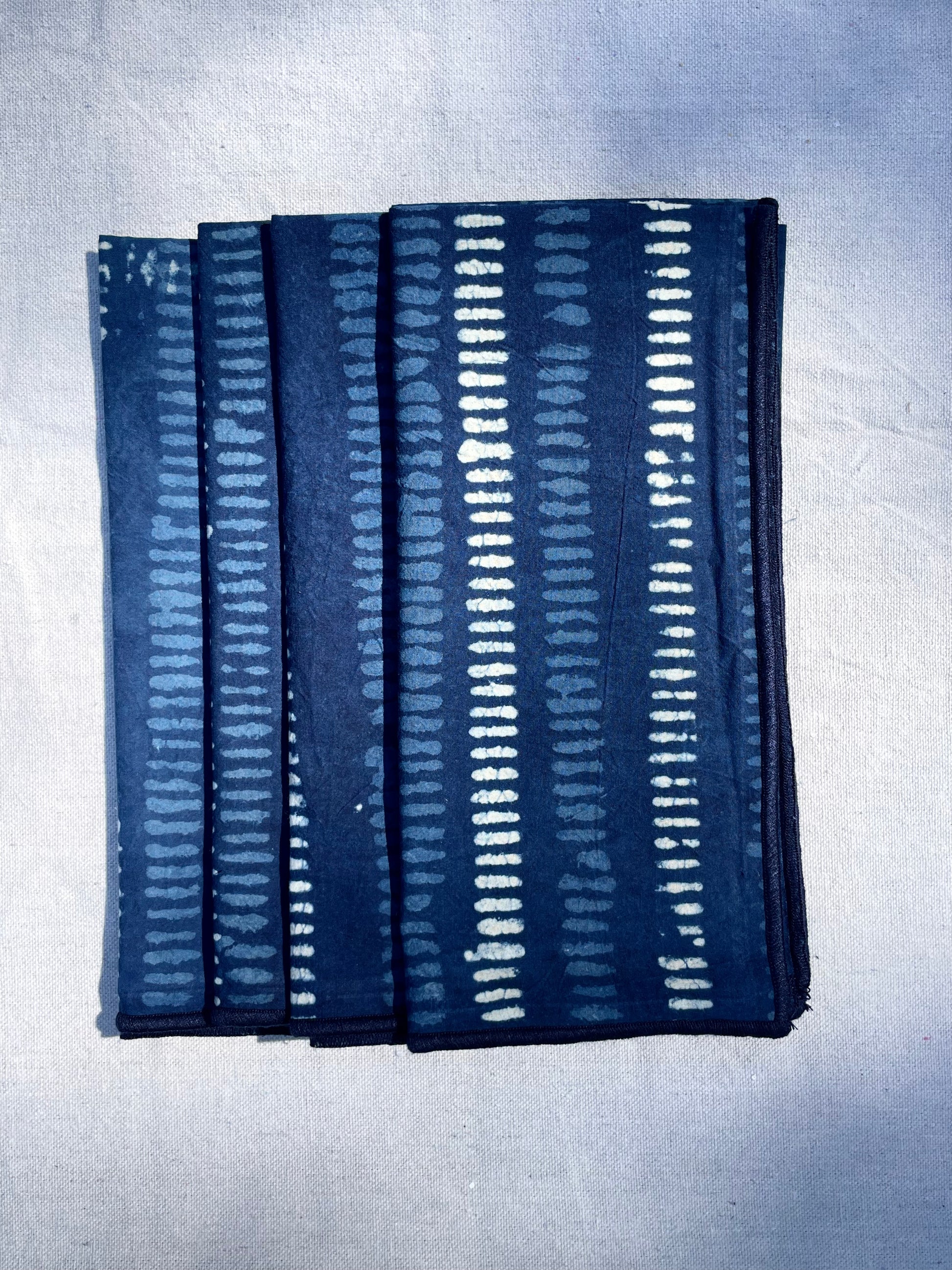 Dot & Dash Natural Indigo Dinner Napkin Set