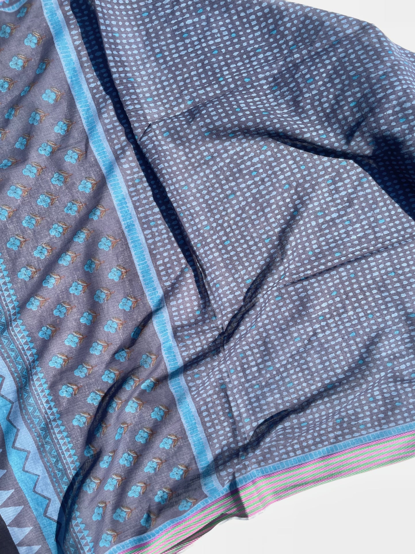 Ramya Indigo Organic cotton shawl