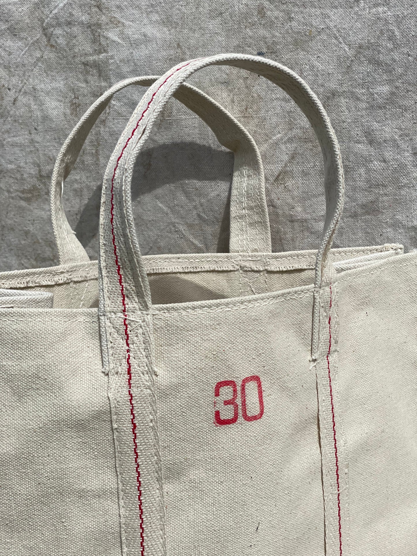 Heavy Duty Natural Canvas Tote Bag Size 30