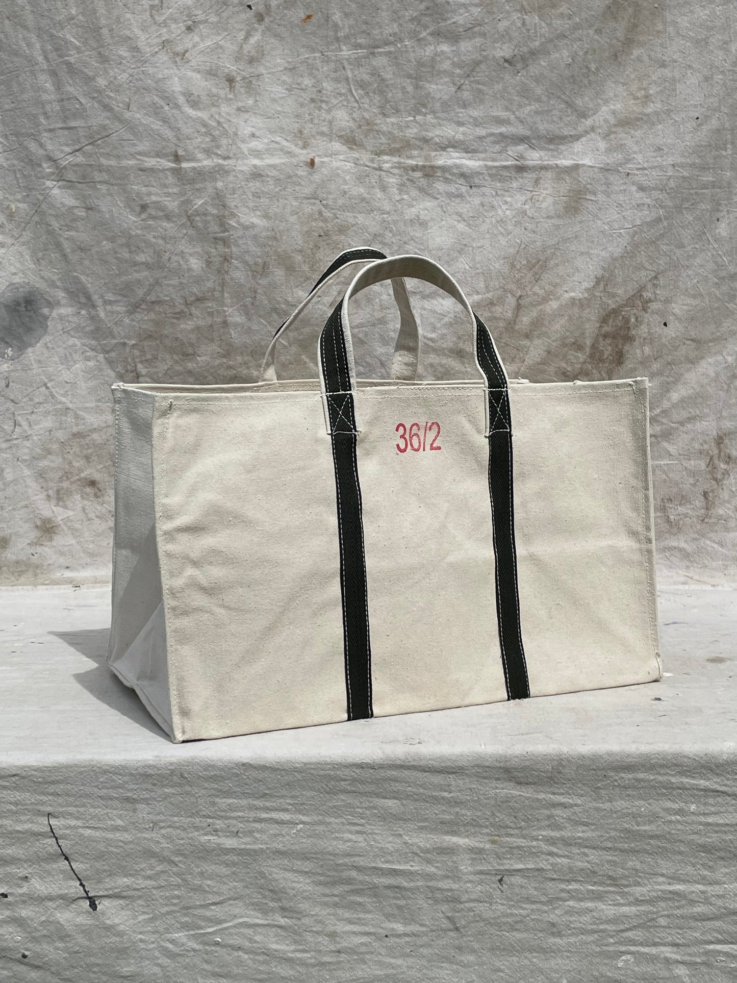 Heavy Duty Natural Canvas Tote Bag Size 36/2