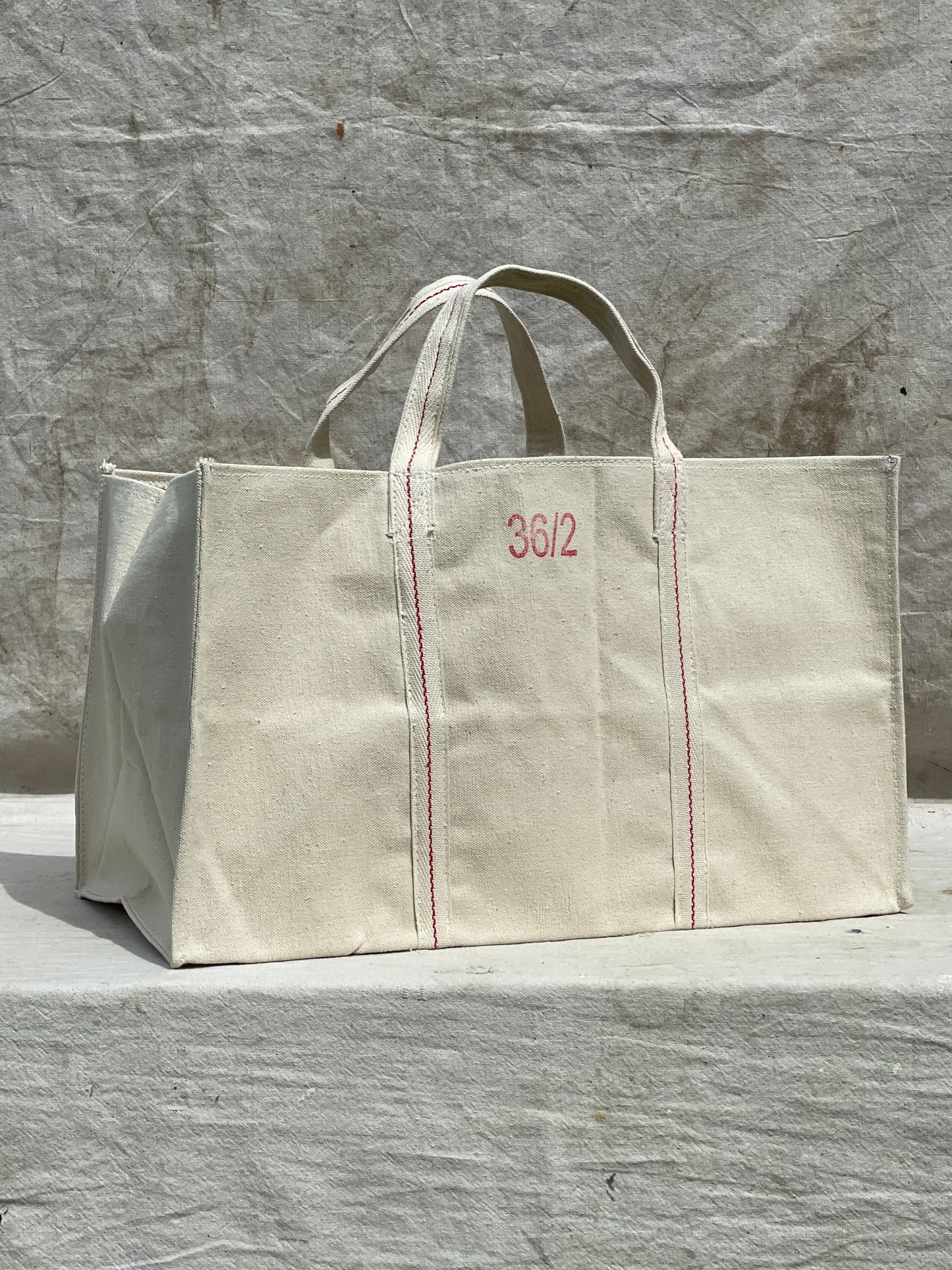 Heavy Duty Natural Canvas Tote Bag Size 36/2