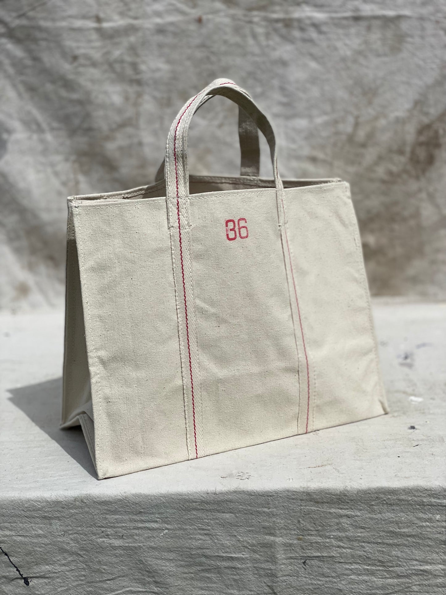 Heavy Duty Natural Canvas Tote Bag Size 36