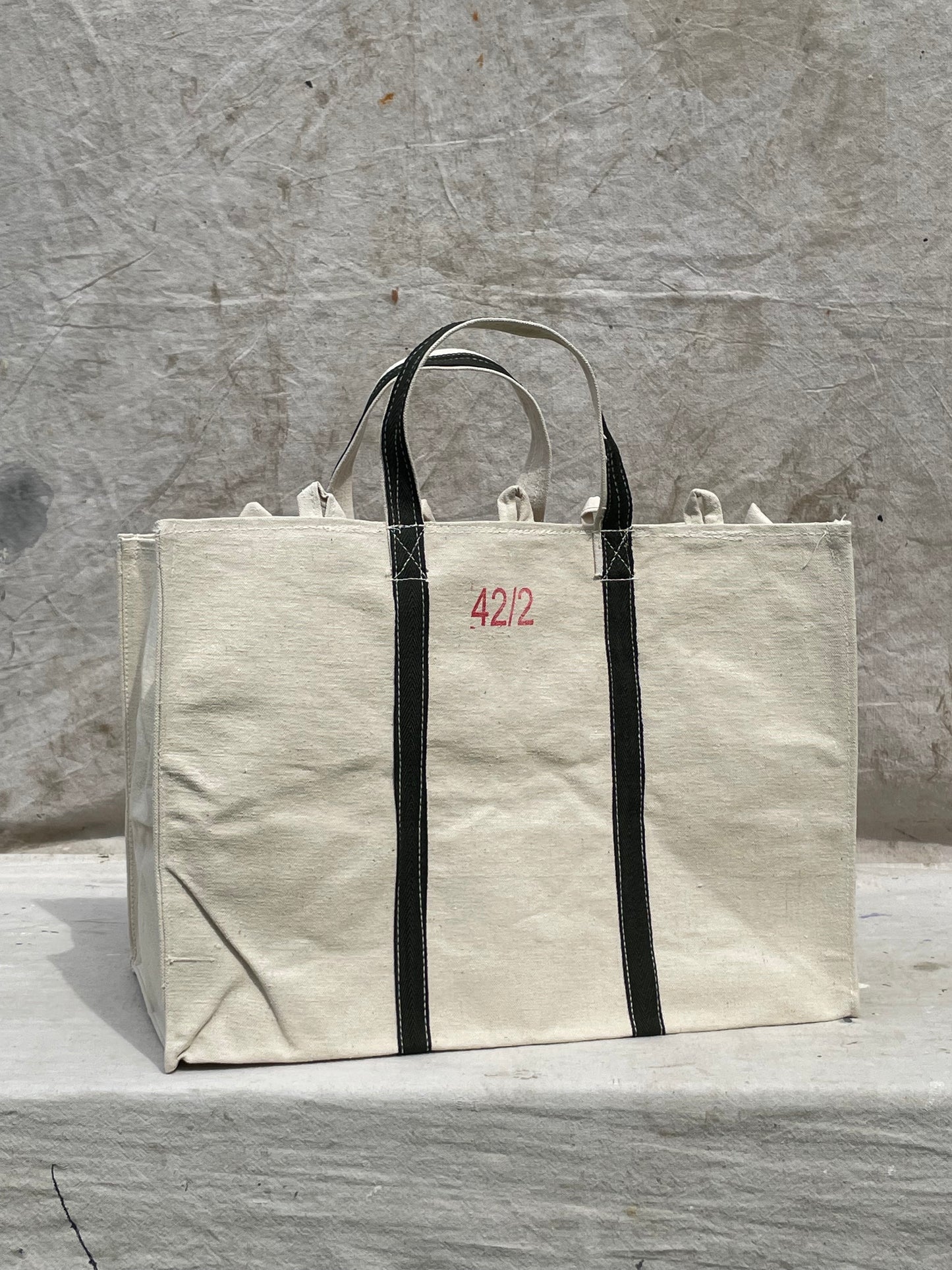 Heavy Duty Natural Canvas Tote Bag Size 42/2