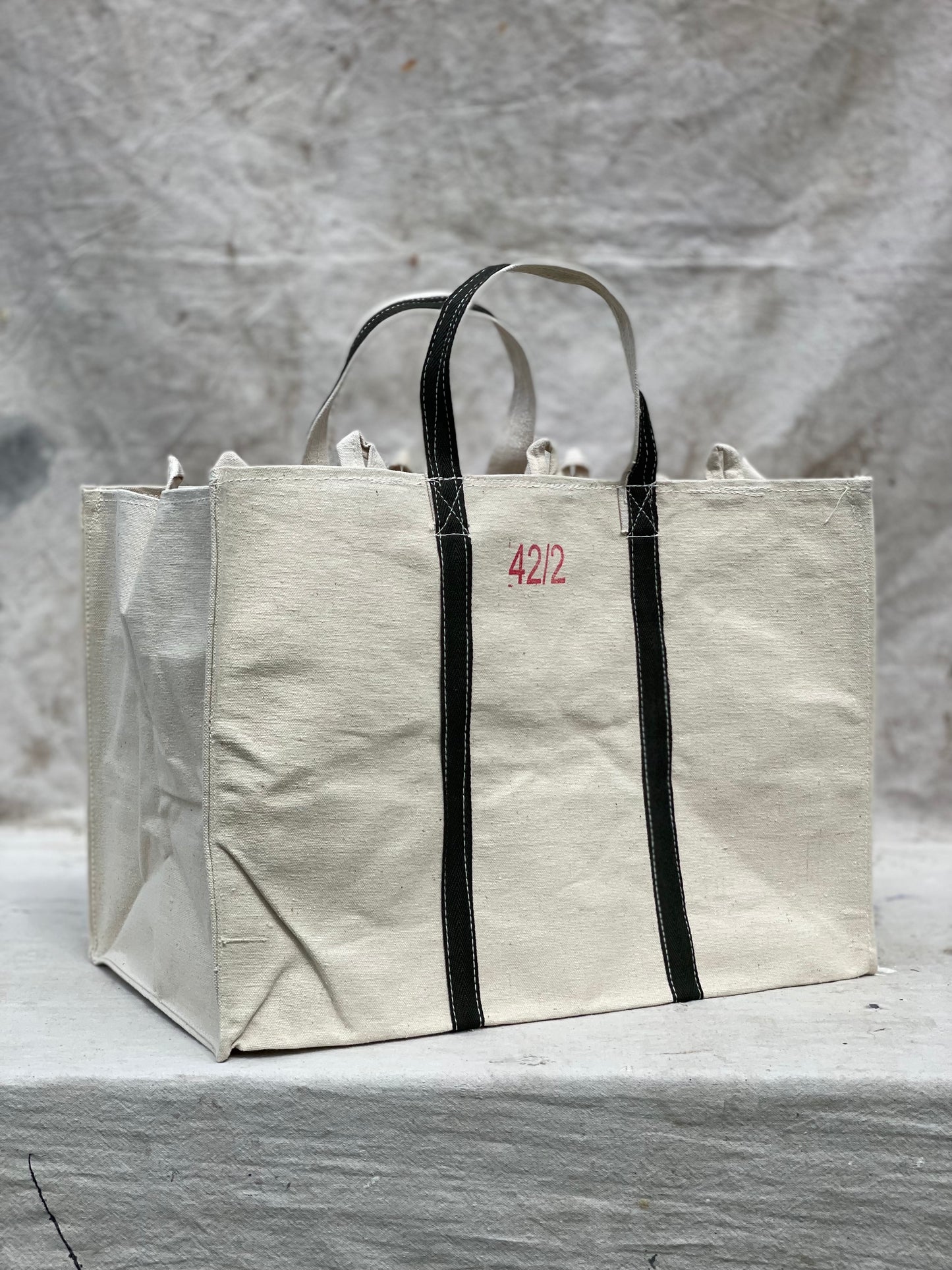 Heavy Duty Natural Canvas Tote Bag Size 42/2