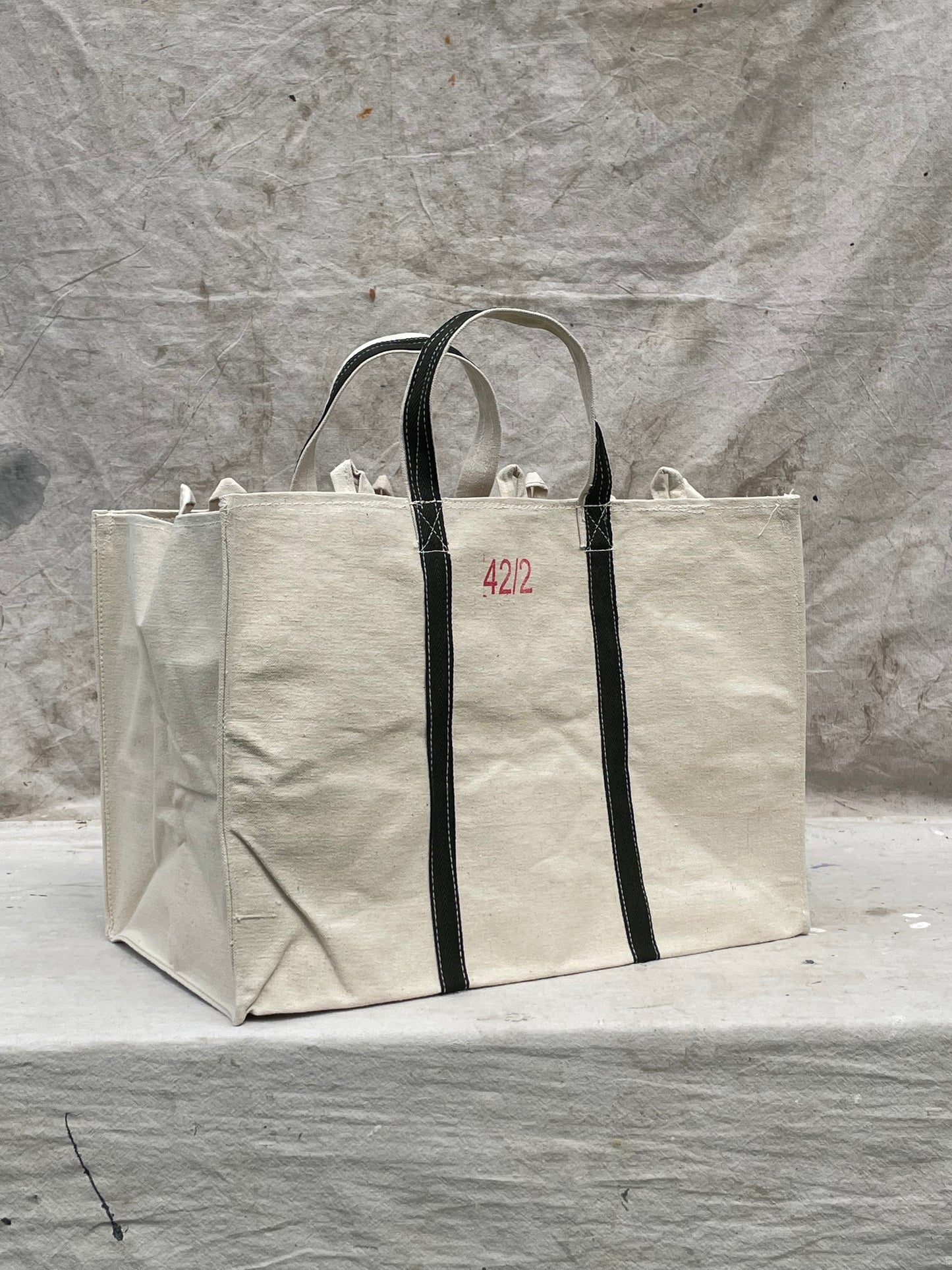 Heavy Duty Natural Canvas Tote Bag Size 42/2