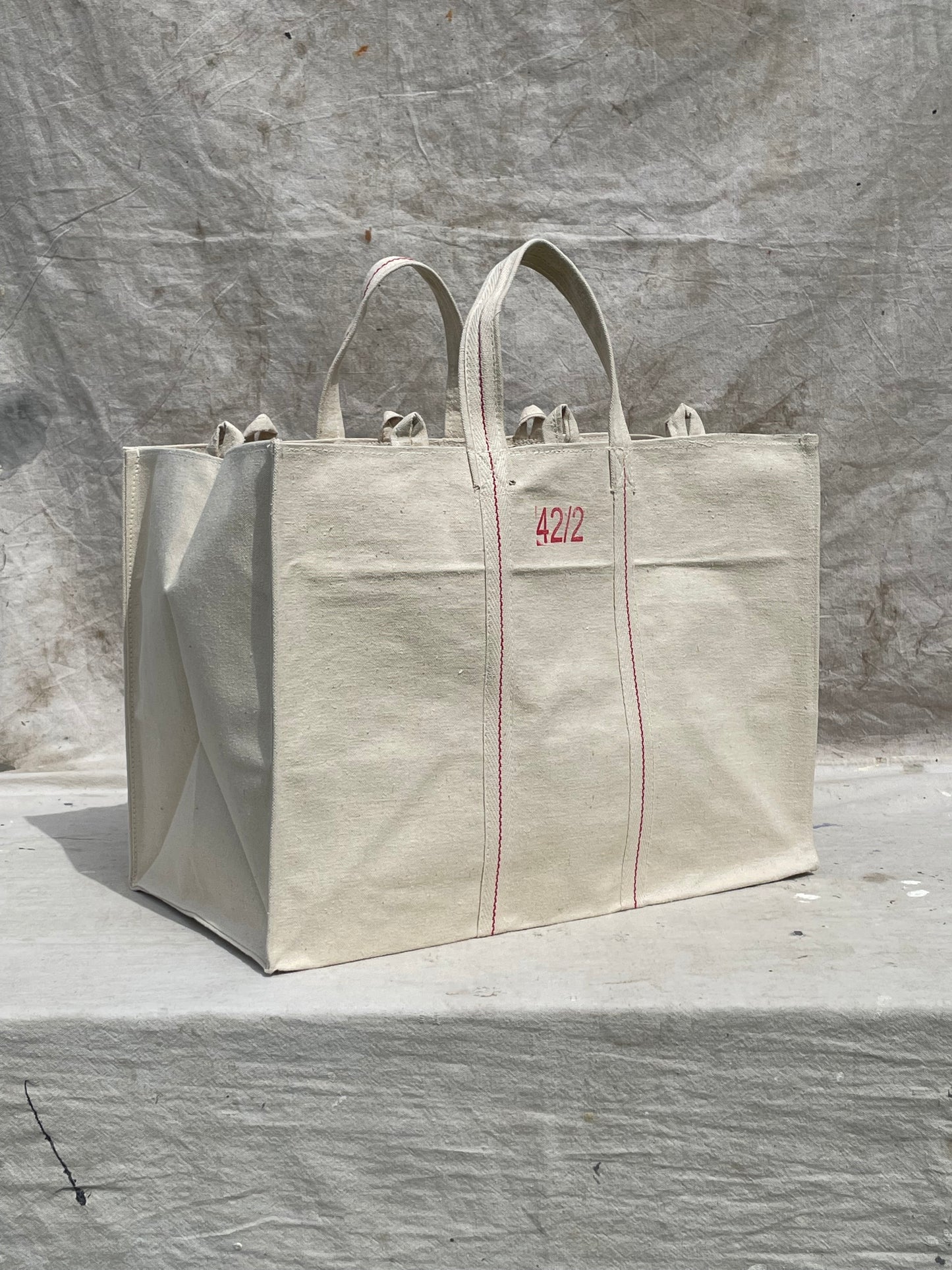 Heavy Duty Natural Canvas Tote Bag Size 42/2