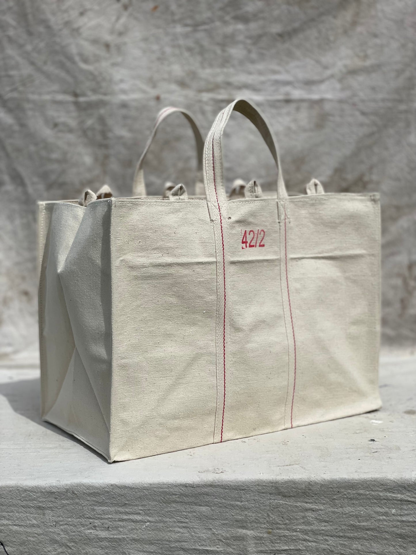 Heavy Duty Natural Canvas Tote Bag Size 42/2