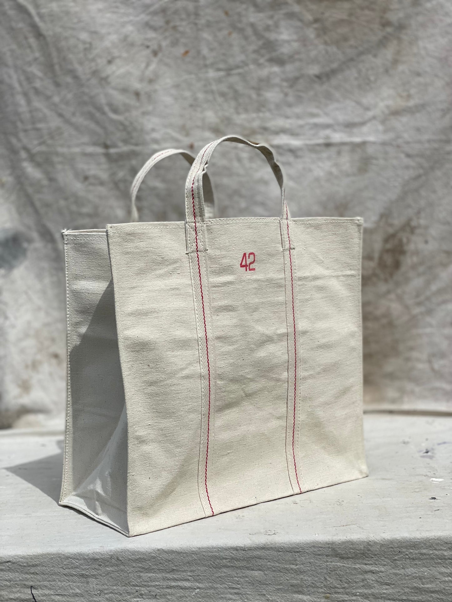 Heavy Duty Natural Canvas Tote Bag Size 42